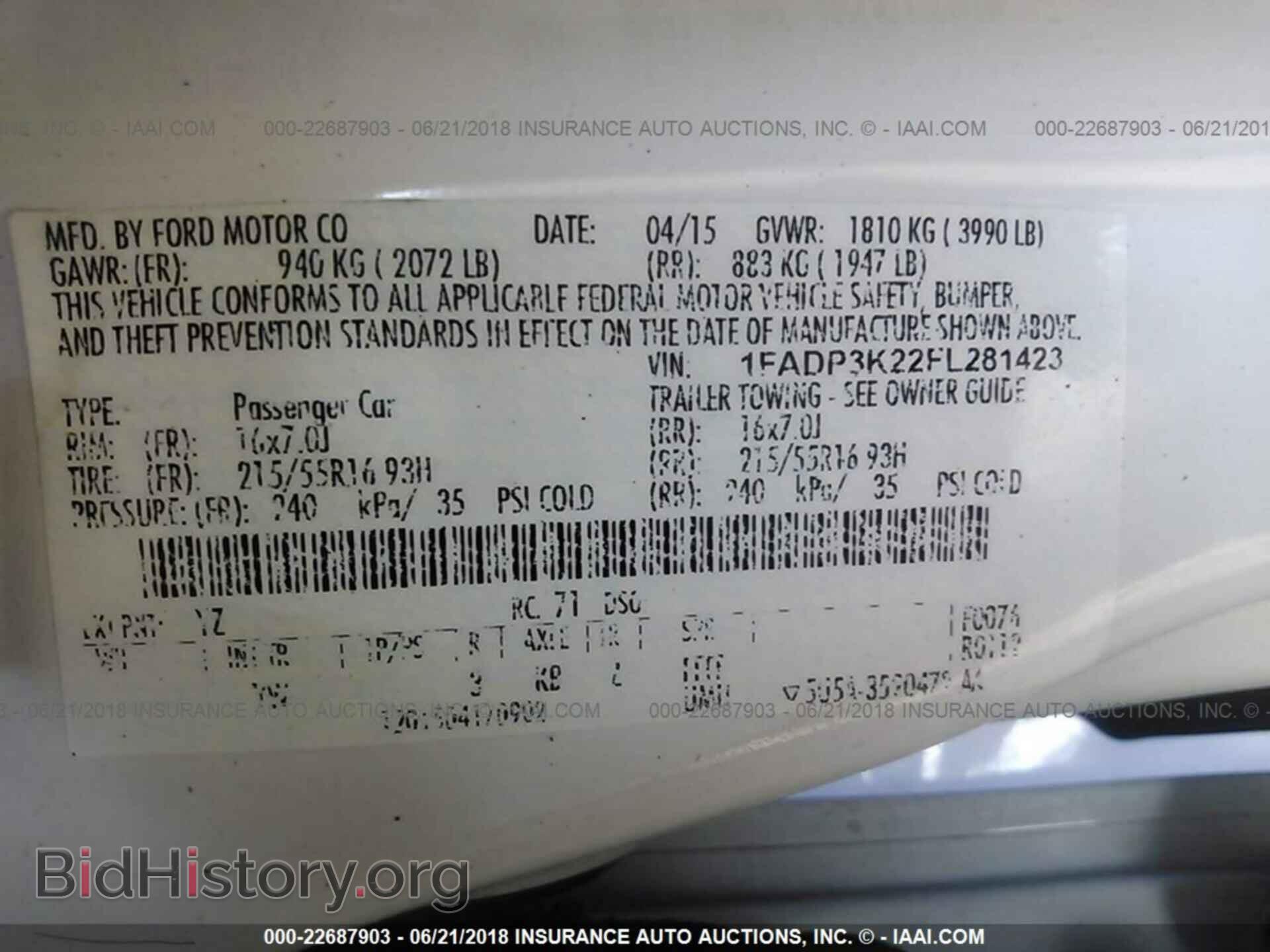 2015 Ford Focus - VIN: 1FADP3K22FL281423 - Photo 9
