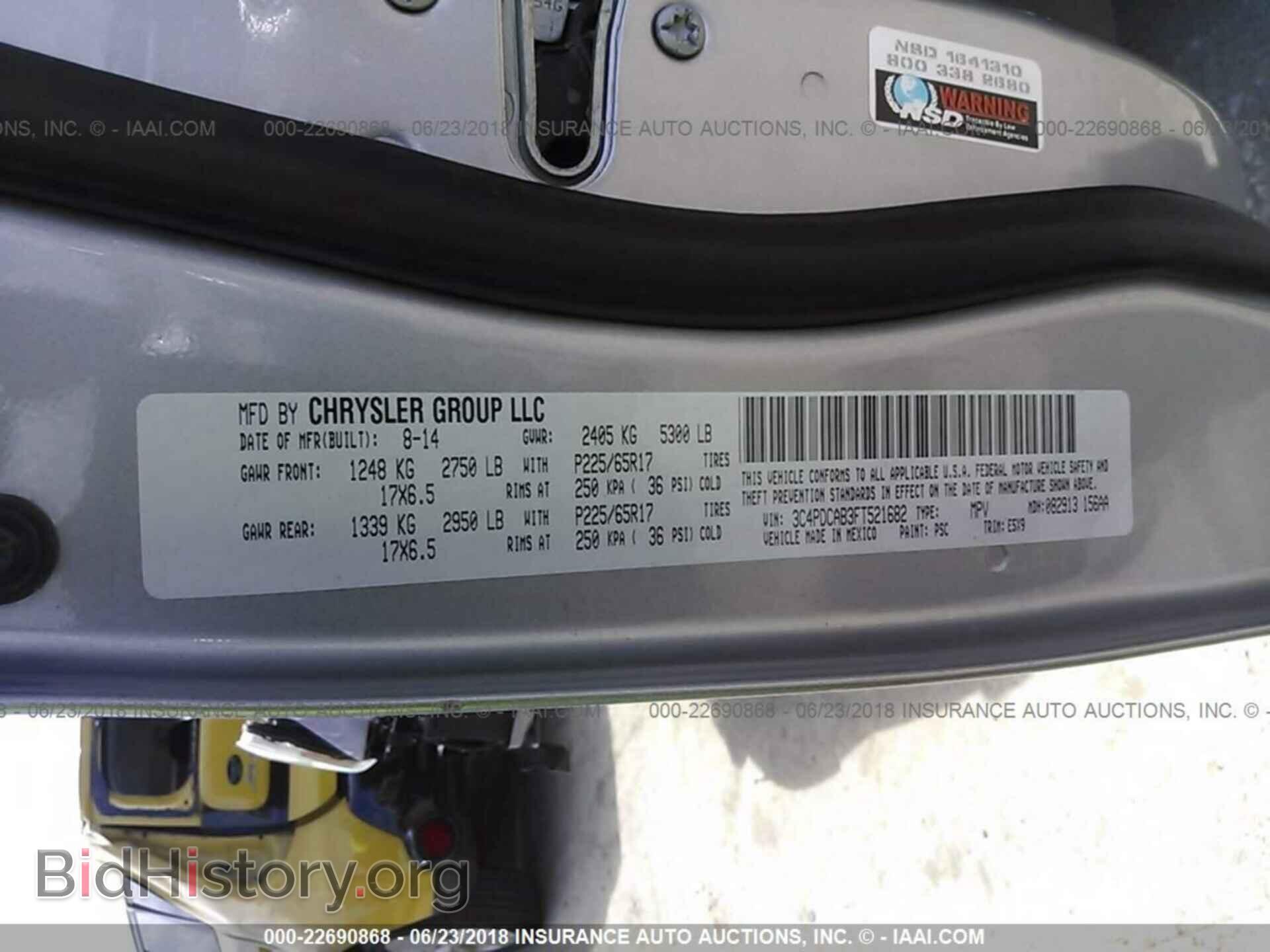 2015 Dodge Journey - VIN: 3C4PDCAB3FT521682 - Photo 9