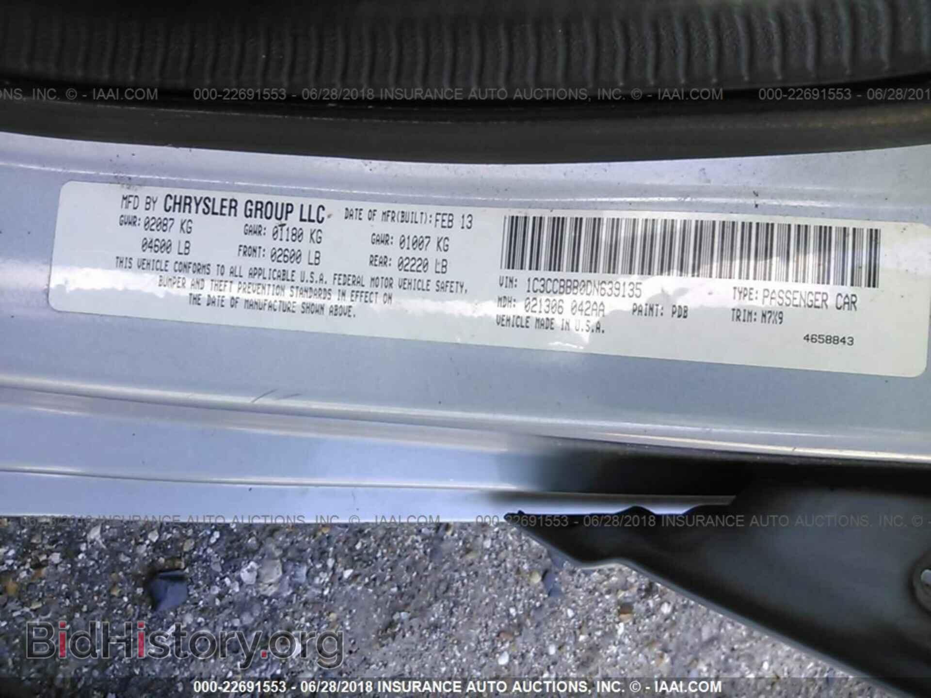 2013 CHRYSLER 200 - VIN: 1C3CCBBB0DN639135 - Photo 9