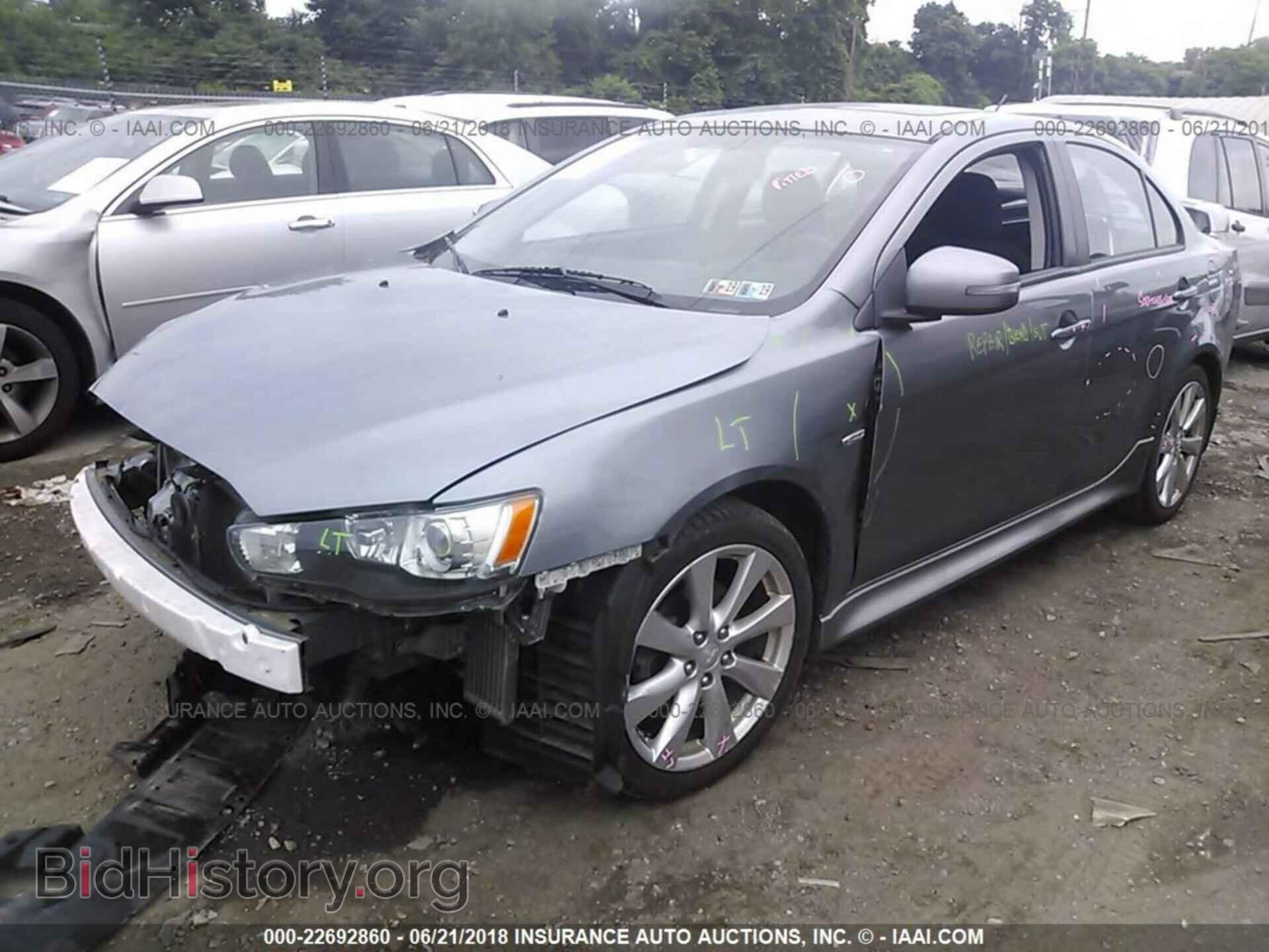 2015 Mitsubishi Lancer - VIN: JA32U8FW7FU002402 - Фото 2
