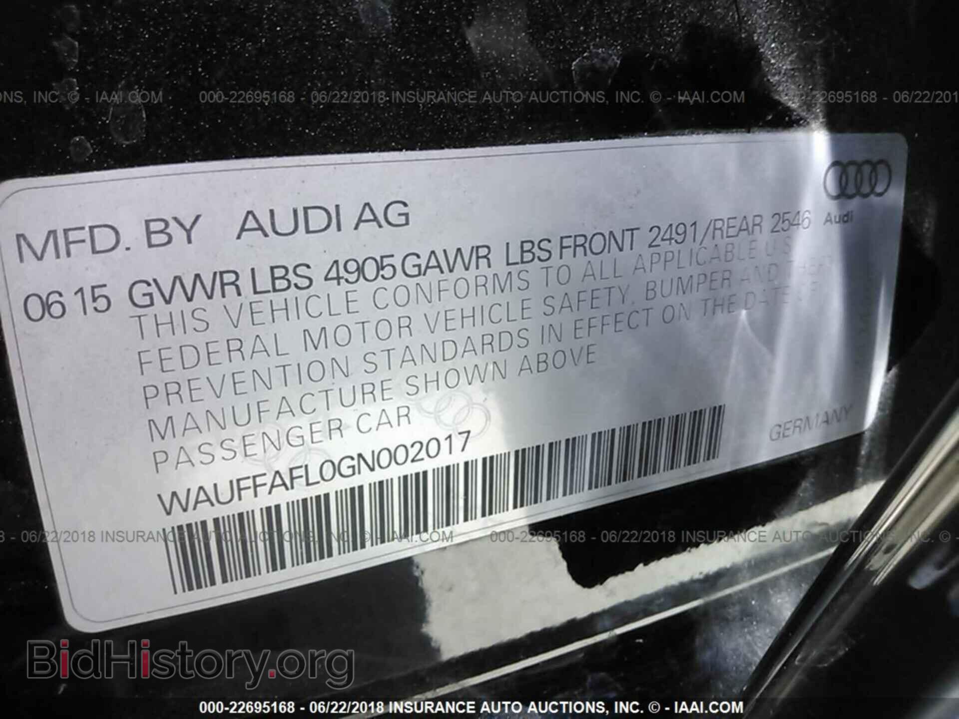 2016 Audi A4 - VIN: WAUFFAFL0GN002017 - Photo 9