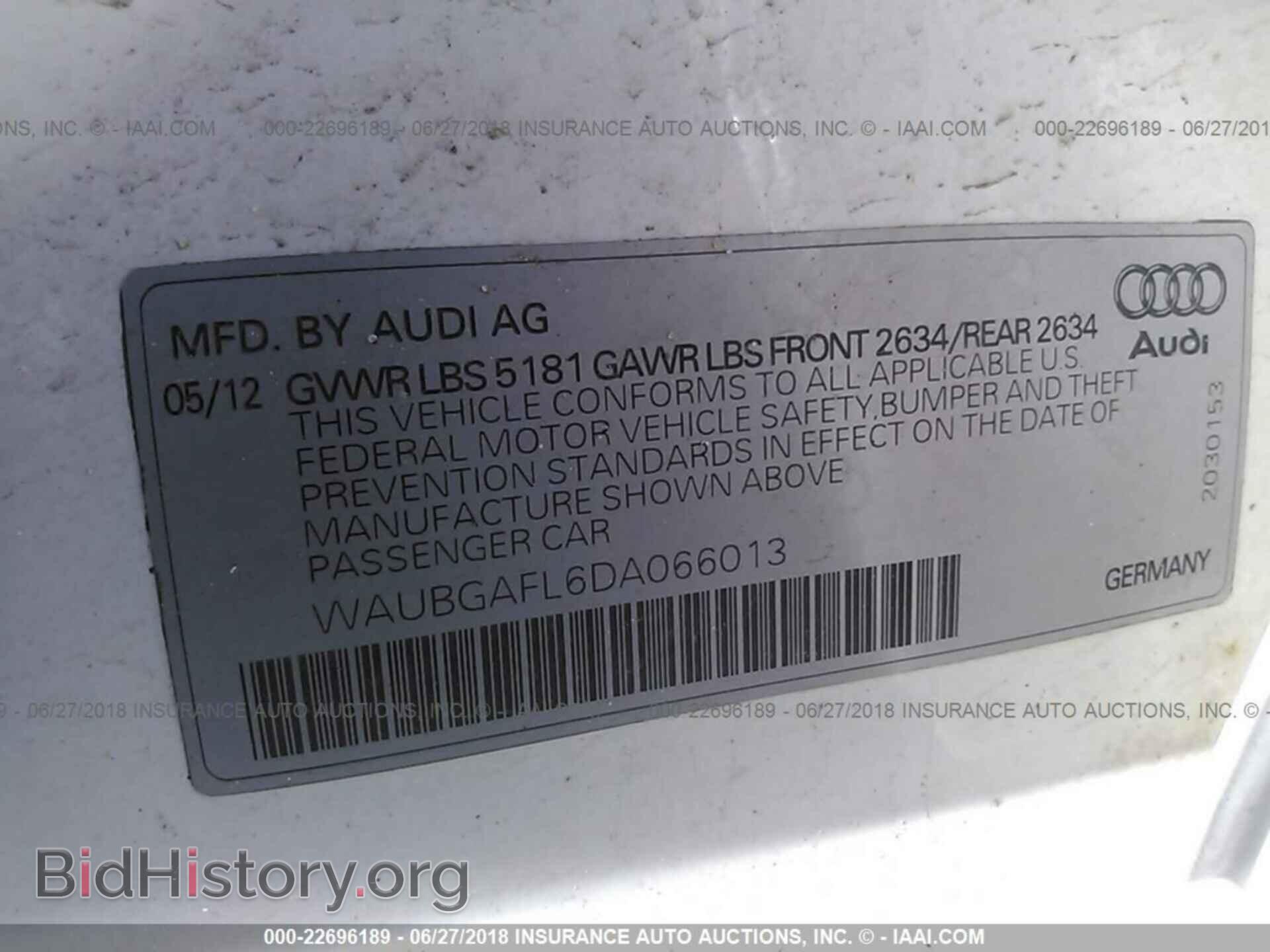 2013 Audi S4 - VIN: WAUBGAFL6DA066013 - Фото 9