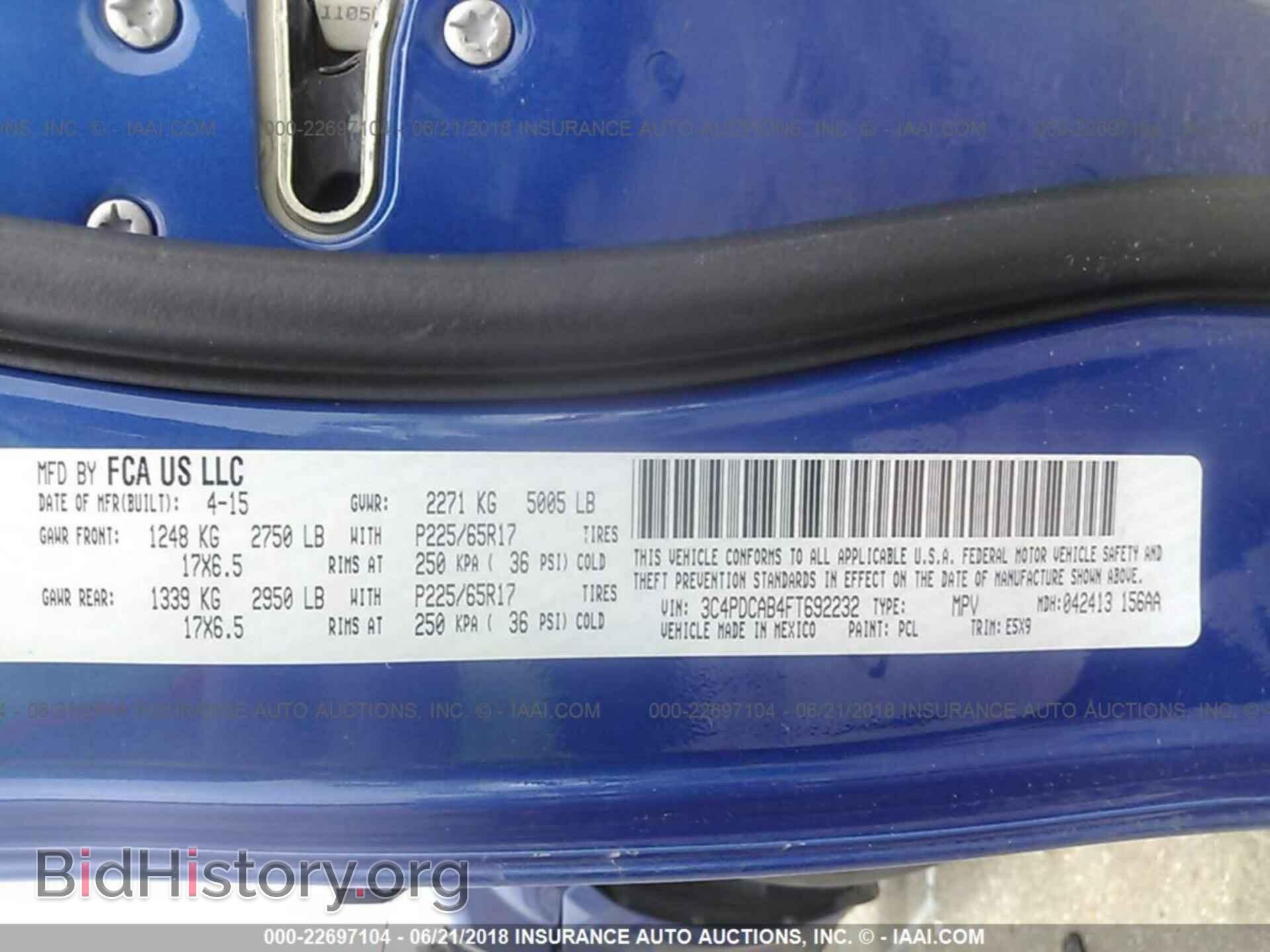 2015 Dodge Journey - VIN: 3C4PDCAB4FT692232 - Photo 9
