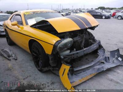 2011 Dodge CHALLENGER, желтый — VIN 2B3CJ4DG4BH525622, IAAI