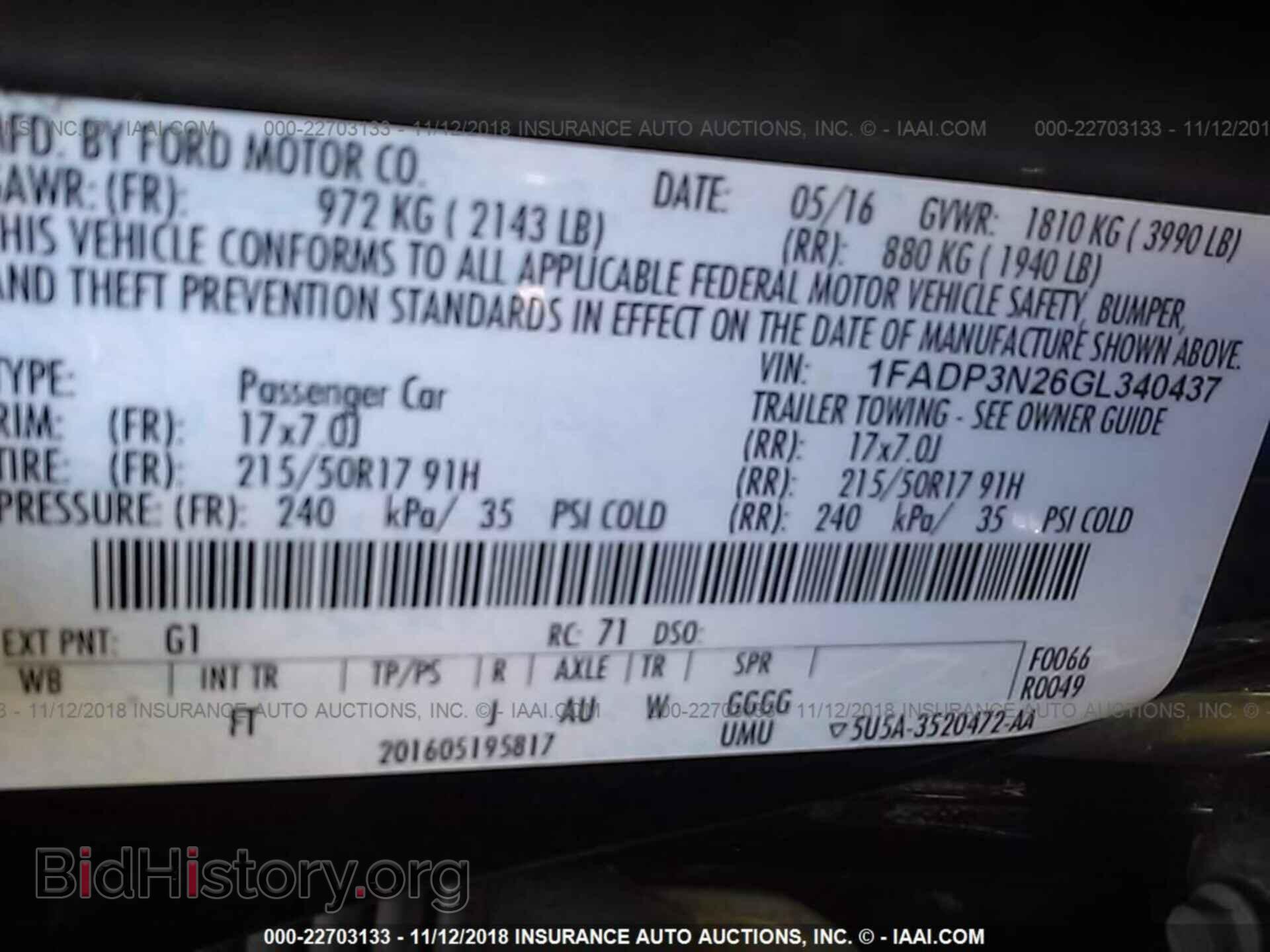 2016 FORD FOCUS - VIN: 1FADP3N26GL340437 - Photo 9