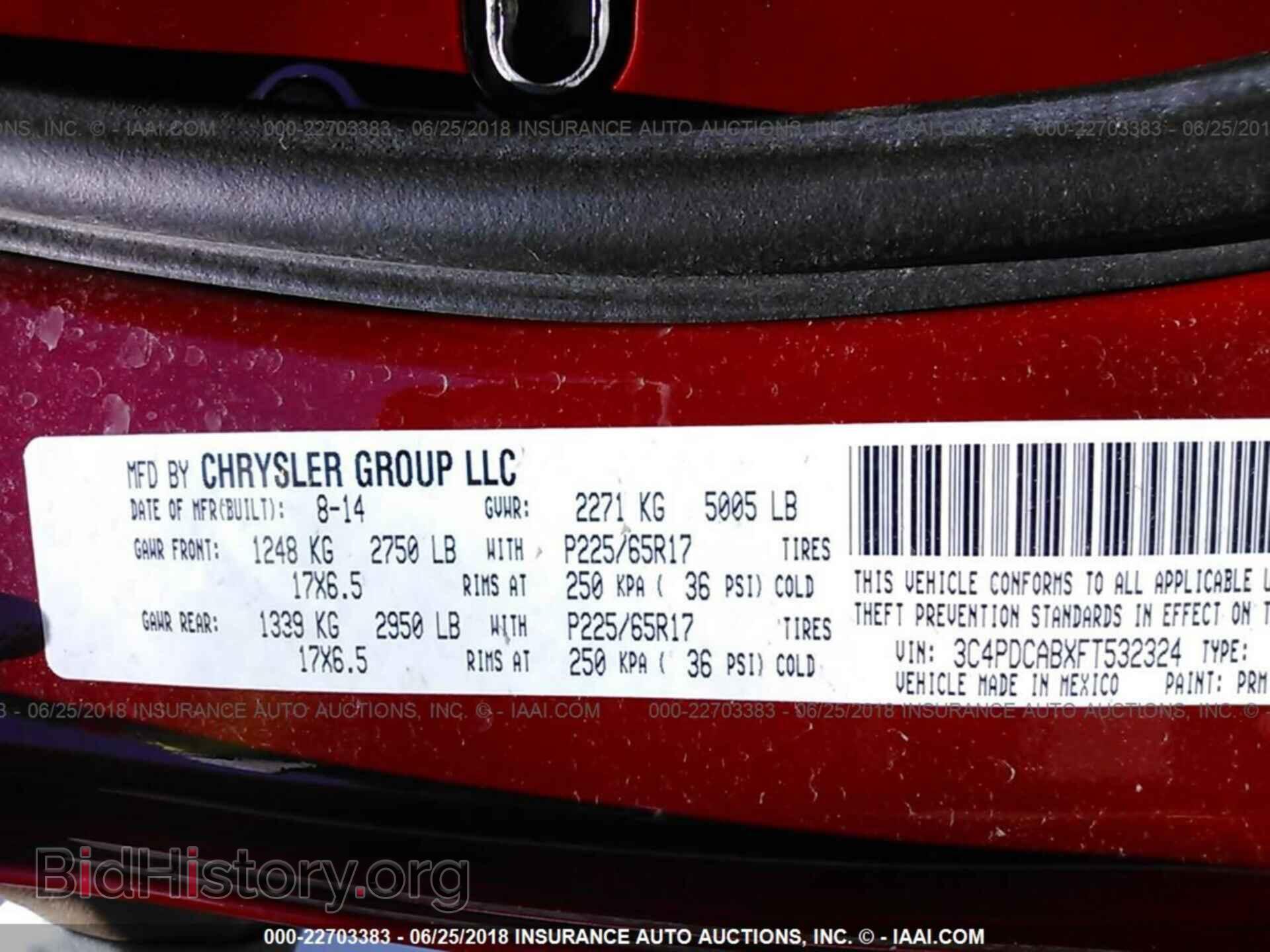 2015 Dodge Journey - VIN: 3C4PDCABXFT532324 - Фото 9