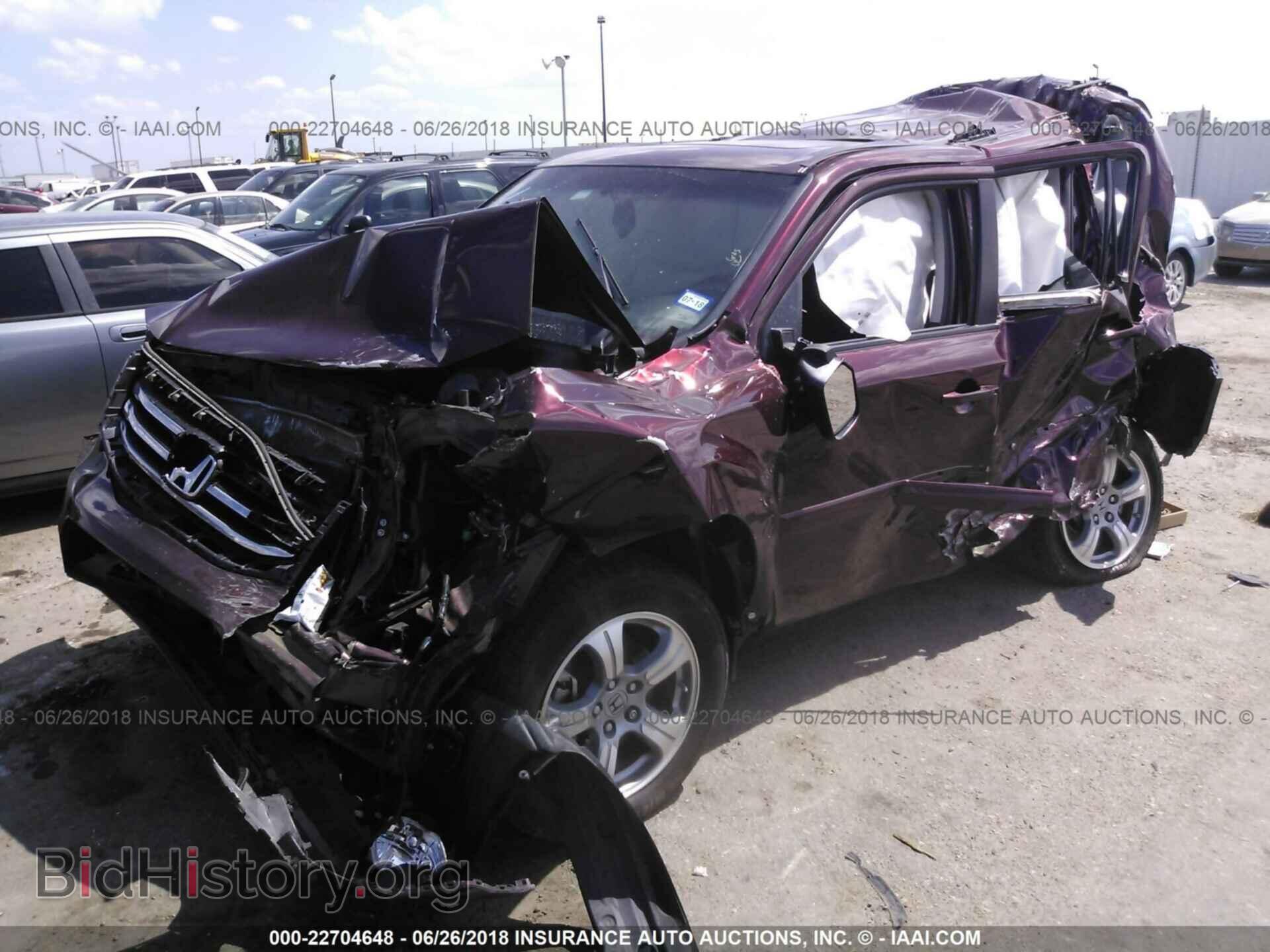 2013 HONDA PILOT - VIN: 5FNYF4H52DB024395 - Фото 2