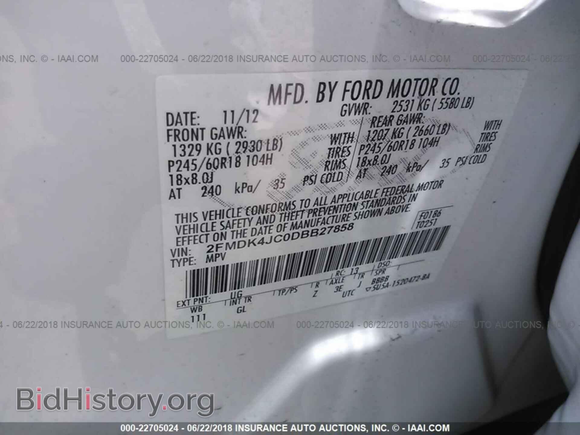 2013 Ford Edge - VIN: 2FMDK4JC0DBB27858 - Photo 9