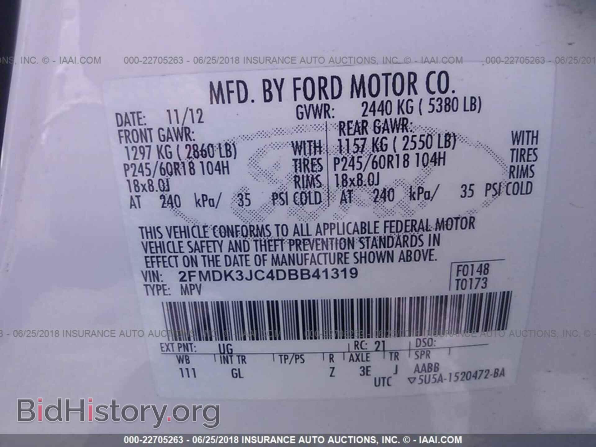 2013 Ford Edge - VIN: 2FMDK3JC4DBB41319 - Фото 9