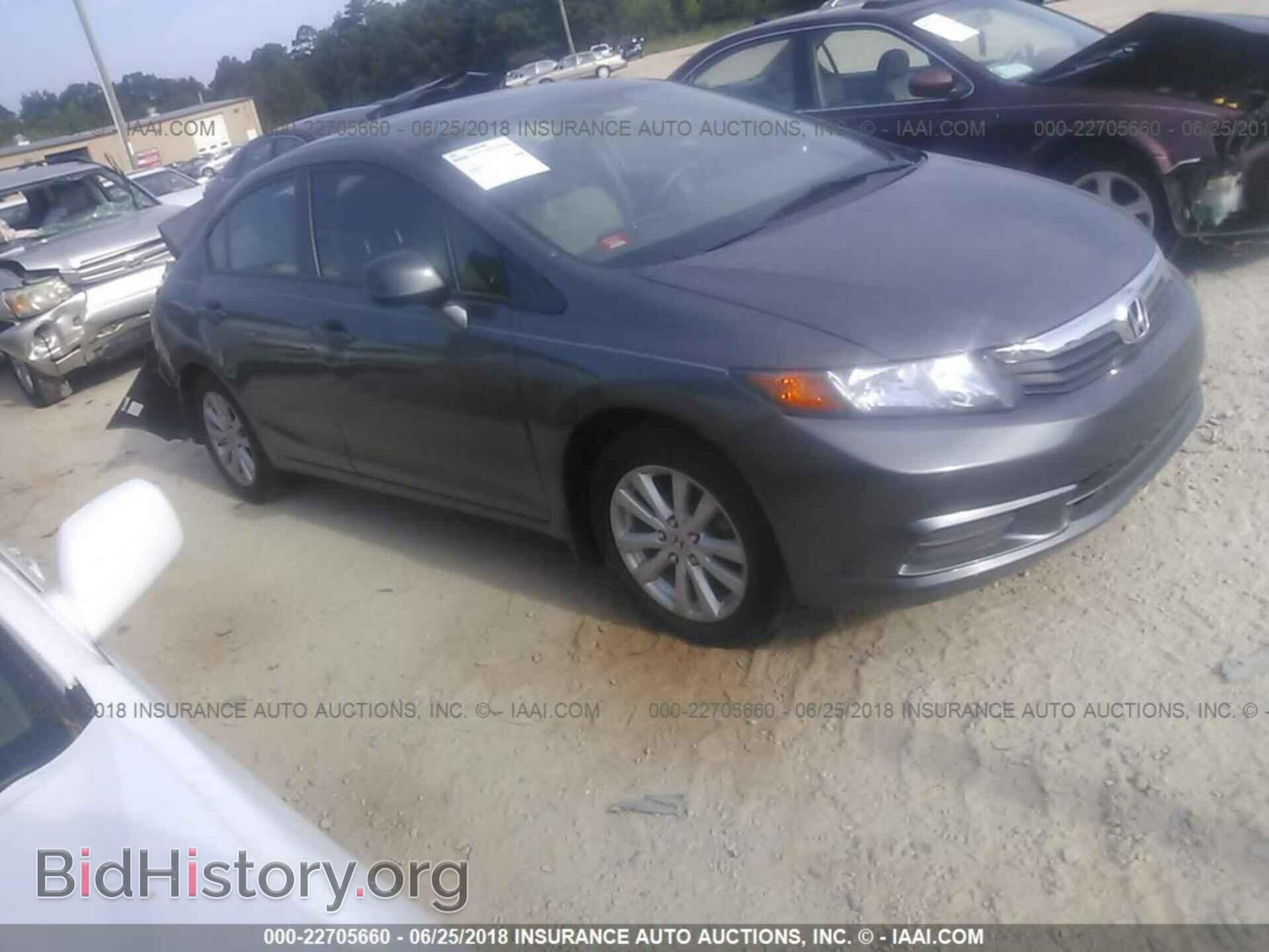 2012 Honda CIVIC (VIN 19XFB2F88CE099742) — photo 1 of 10, IAAI, damage: rear