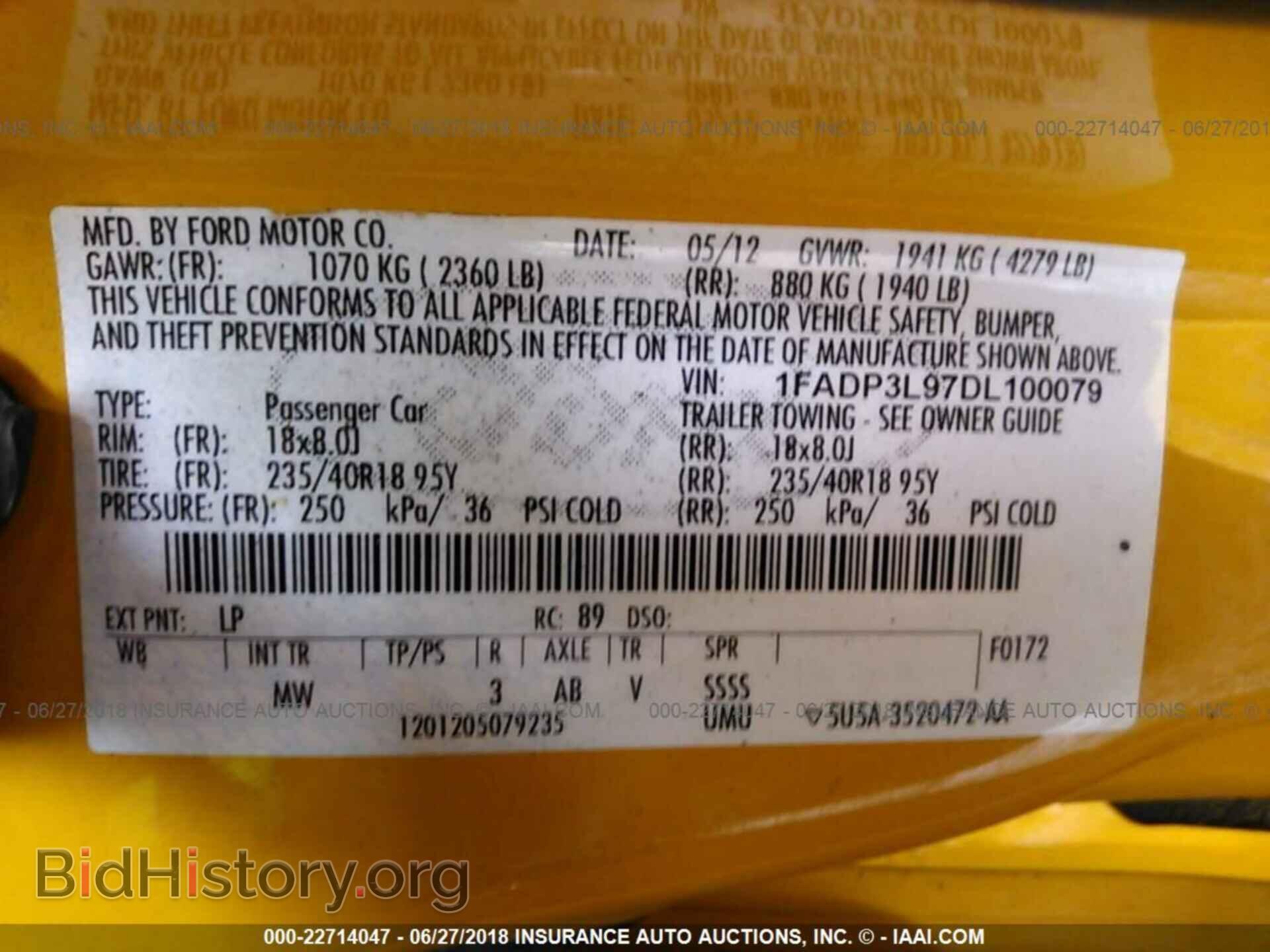 2013 FORD FOCUS - VIN: 1FADP3L97DL100079 - Фото 9