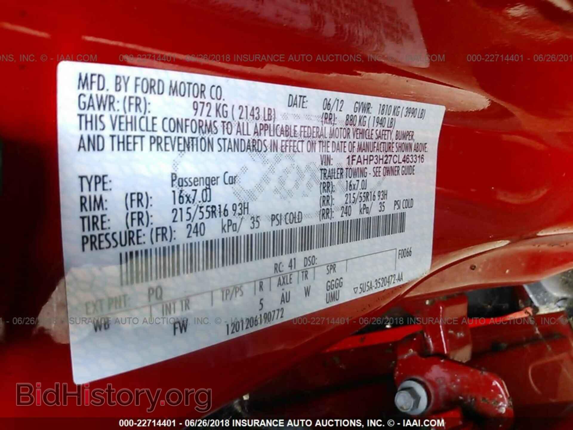 2012 Ford Focus - VIN: 1FAHP3H27CL463316 - Фото 9