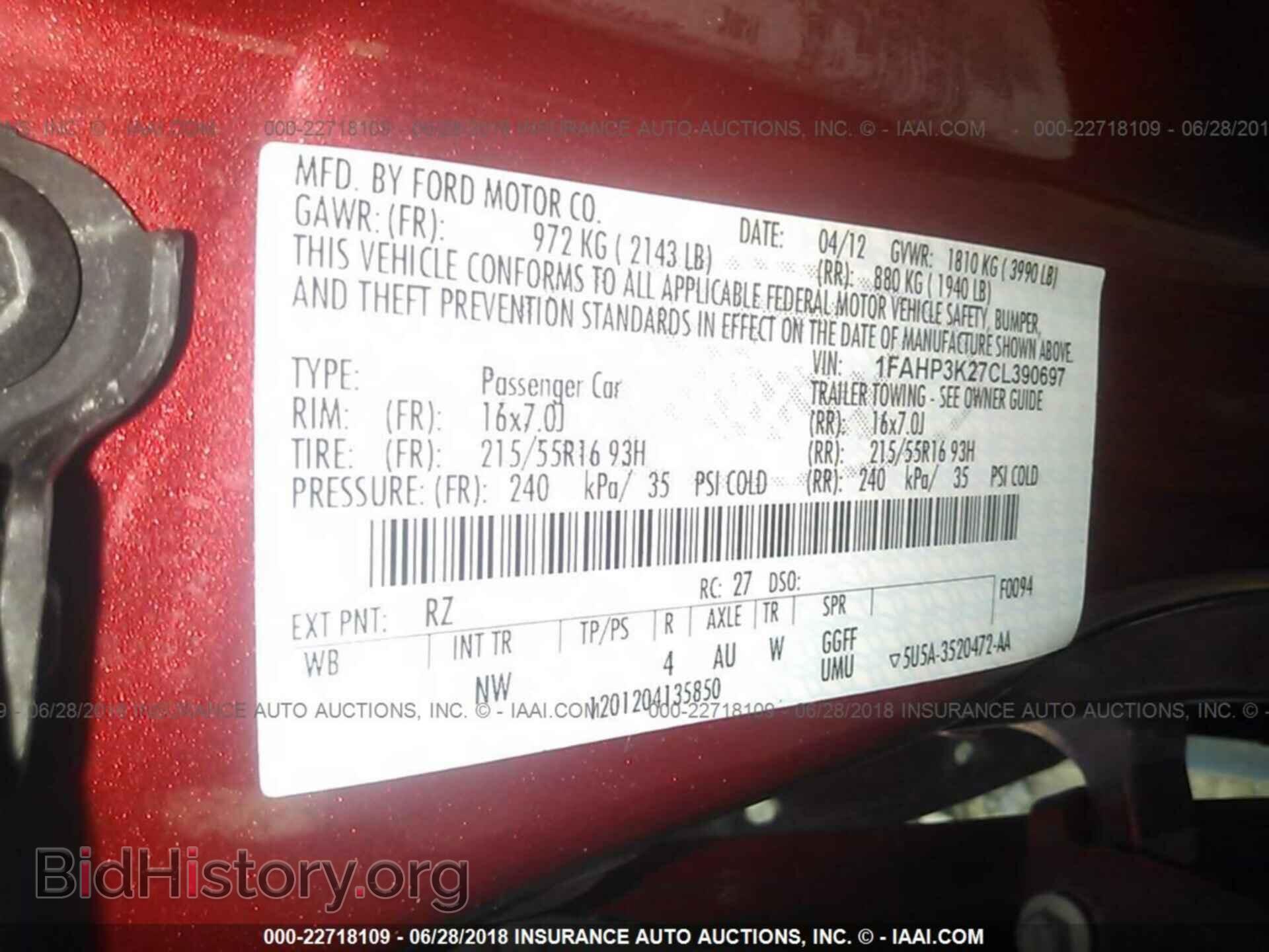 2012 Ford Focus - VIN: 1FAHP3K27CL390697 - Photo 9