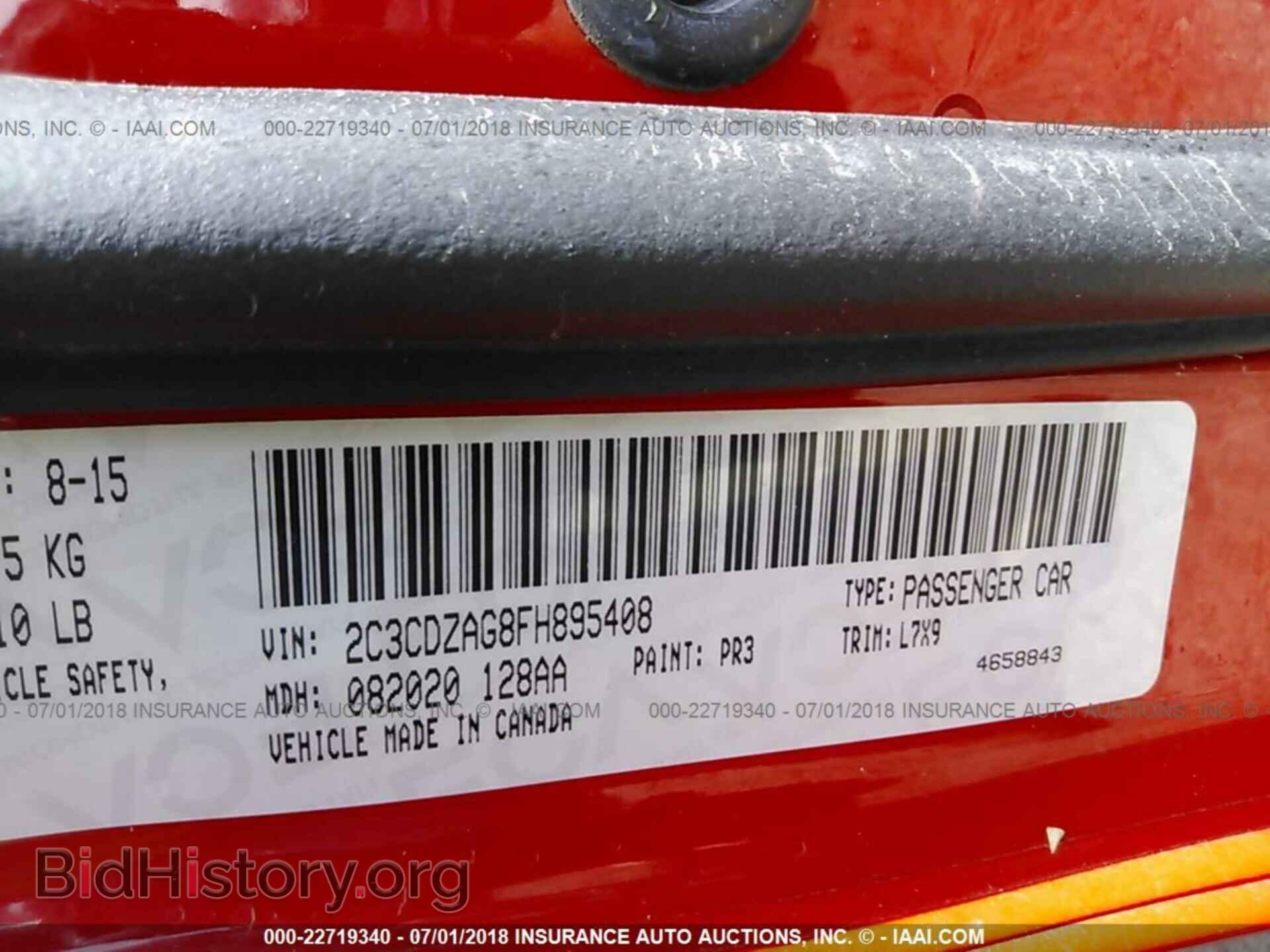 2015 Dodge Challenger - VIN: 2C3CDZAG8FH895408 - Photo 9