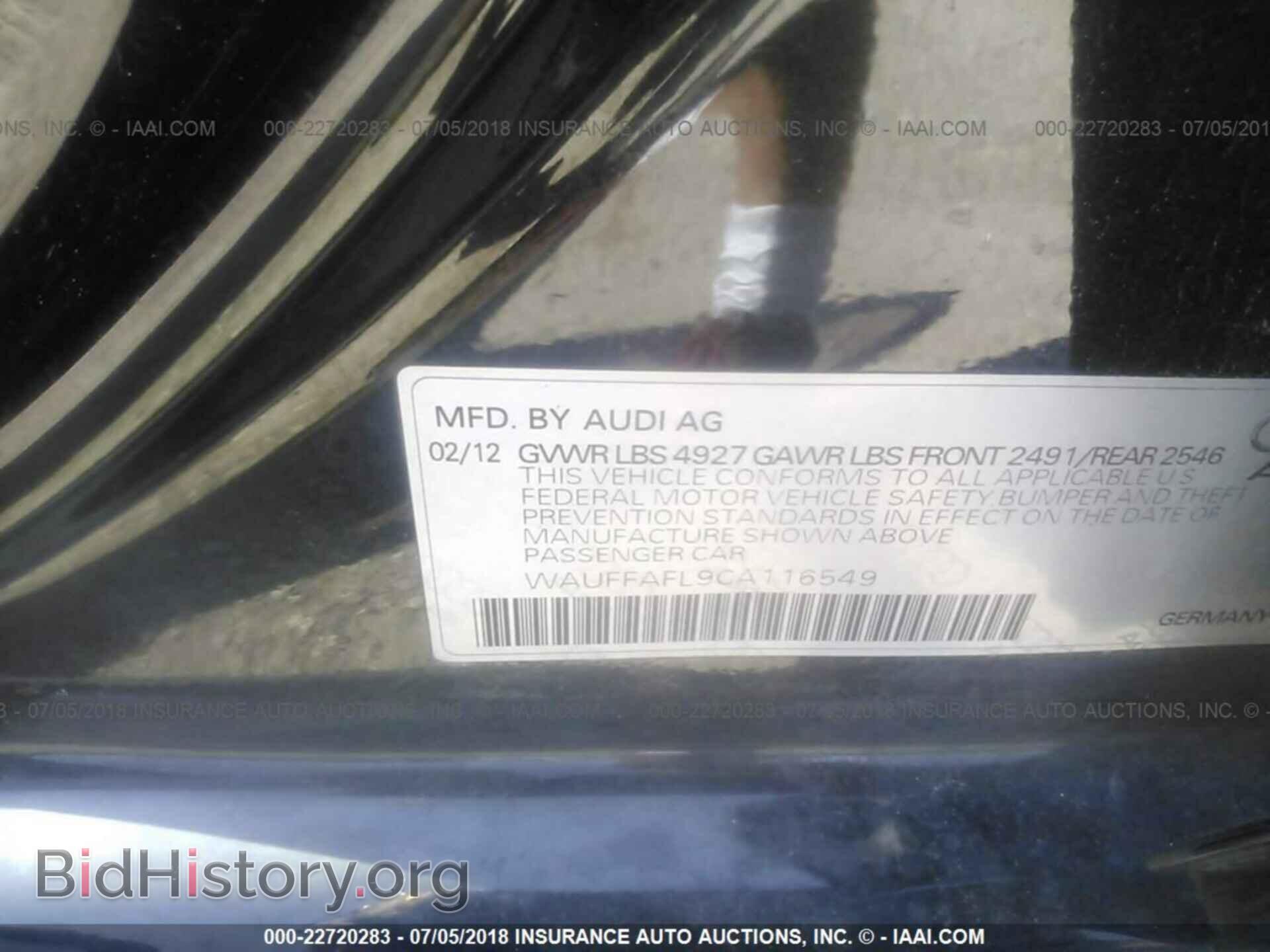 2012 Audi A4 - VIN: WAUFFAFL9CA116549 - Photo 9