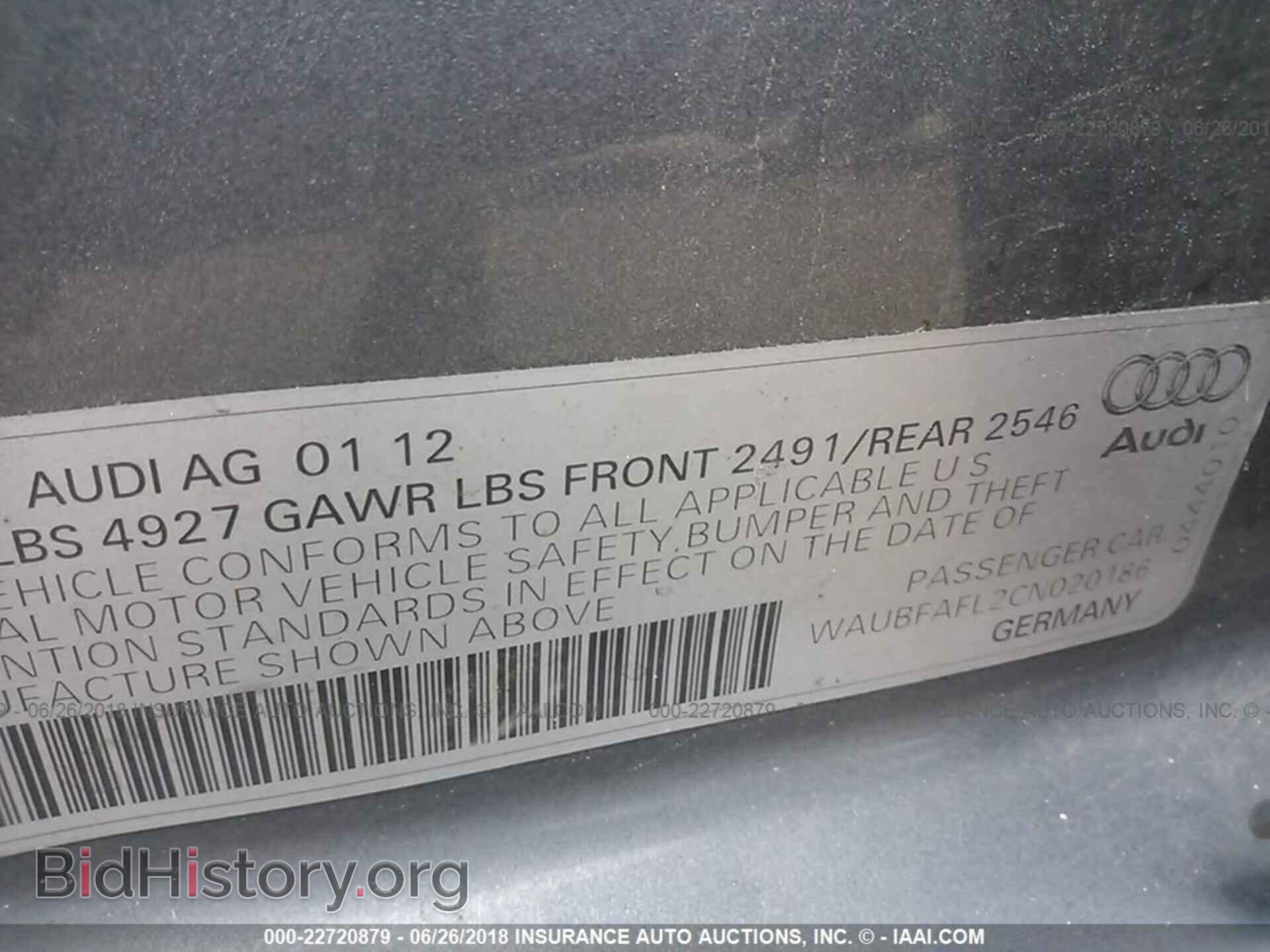 2012 Audi A4 - VIN: WAUBFAFL2CN020186 - Photo 9