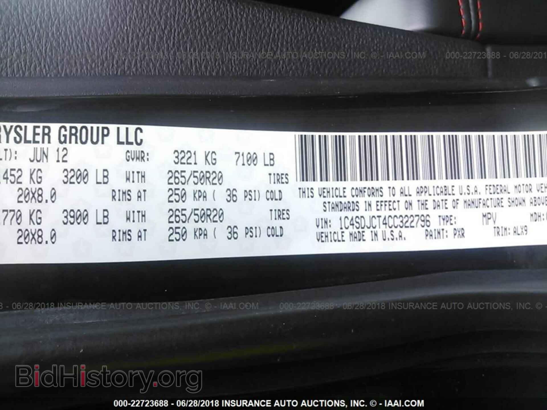 2012 Dodge Durango - VIN: 1C4SDJCT4CC322796 - Photo 9