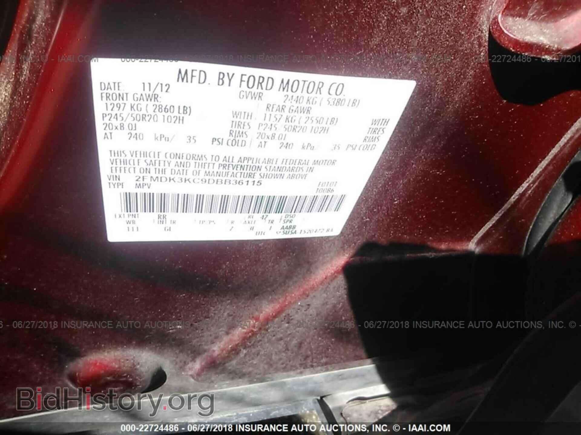 2013 Ford Edge - VIN: 2FMDK3KC9DBB36115 - Photo 9