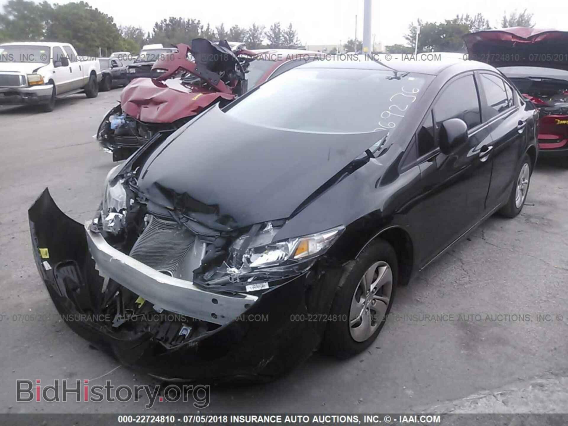 2013 Honda Civic - VIN: 19XFB2F59DE069236 - Фото 2