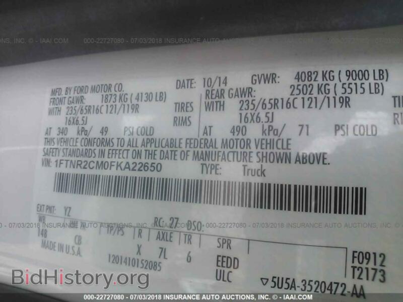 2015 Ford TRANSIT (VIN 1FTNR2CM0FKA22650) — photo 9 of 10