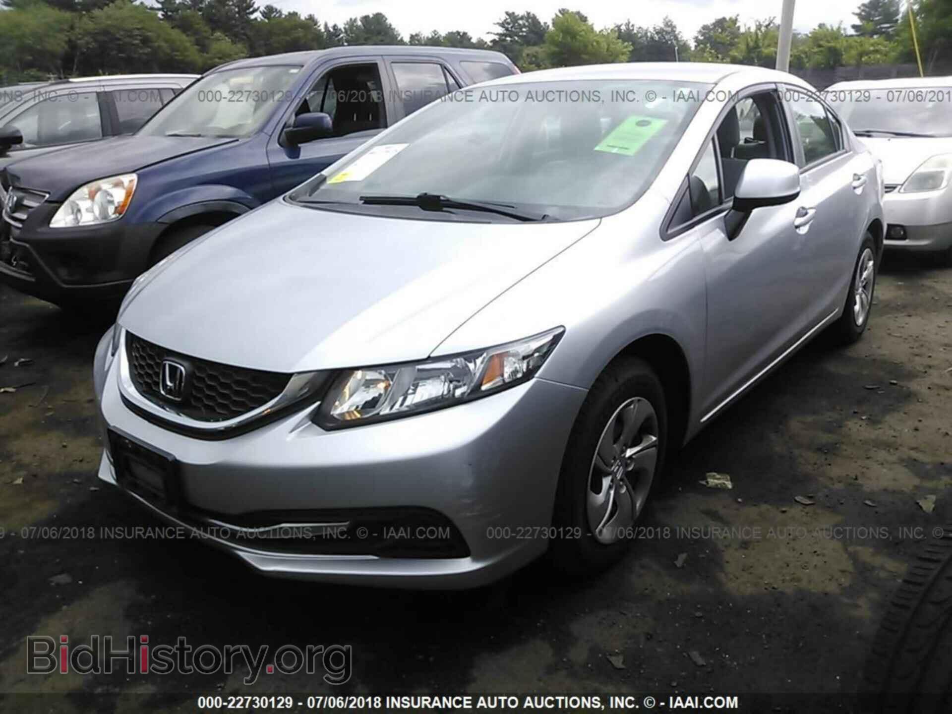 2013 Honda Civic - VIN: 2HGFB2F50DH544231 - Фото 2