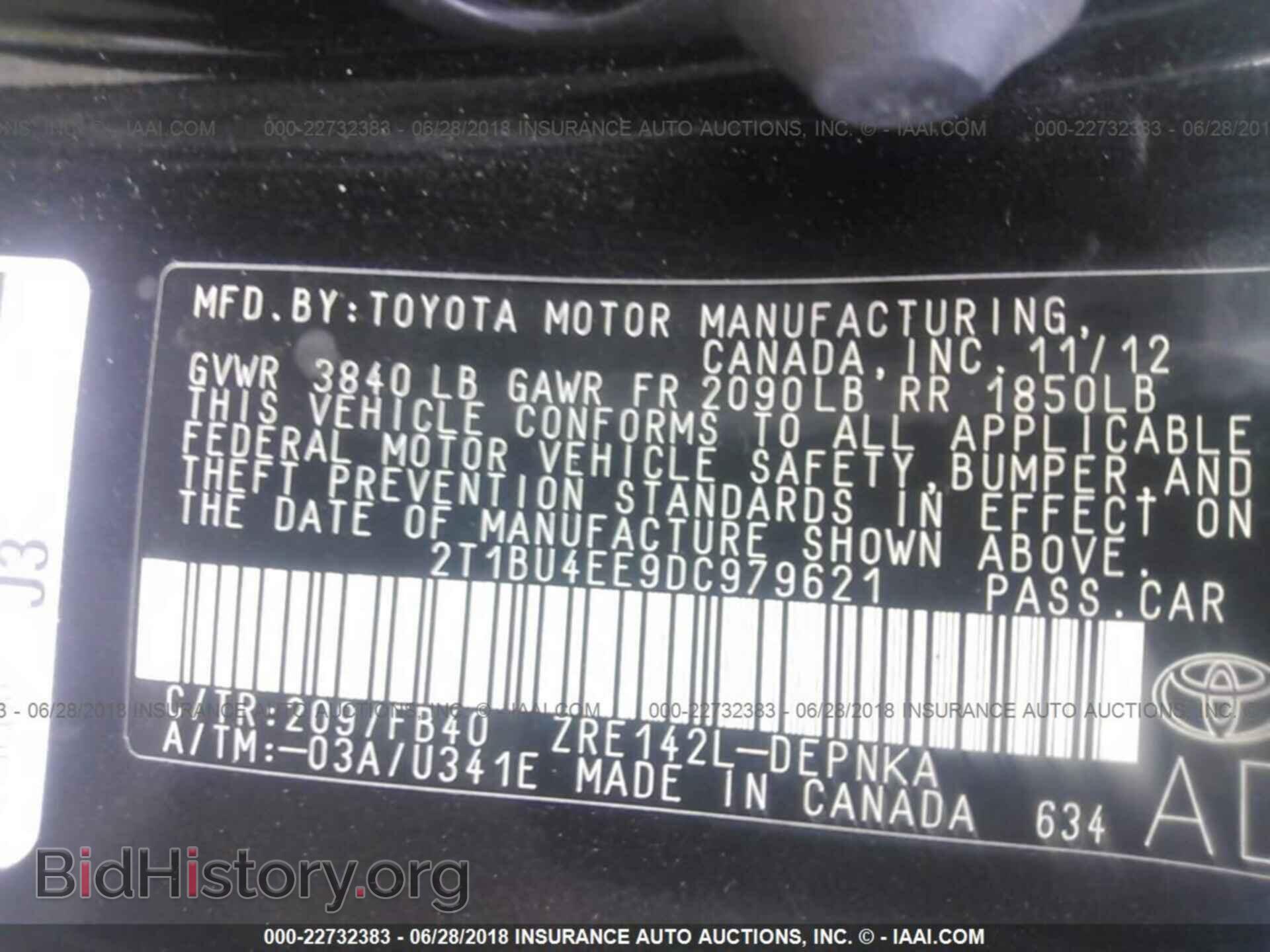 2013 Toyota Corolla - VIN: 2T1BU4EE9DC979621 - Photo 9