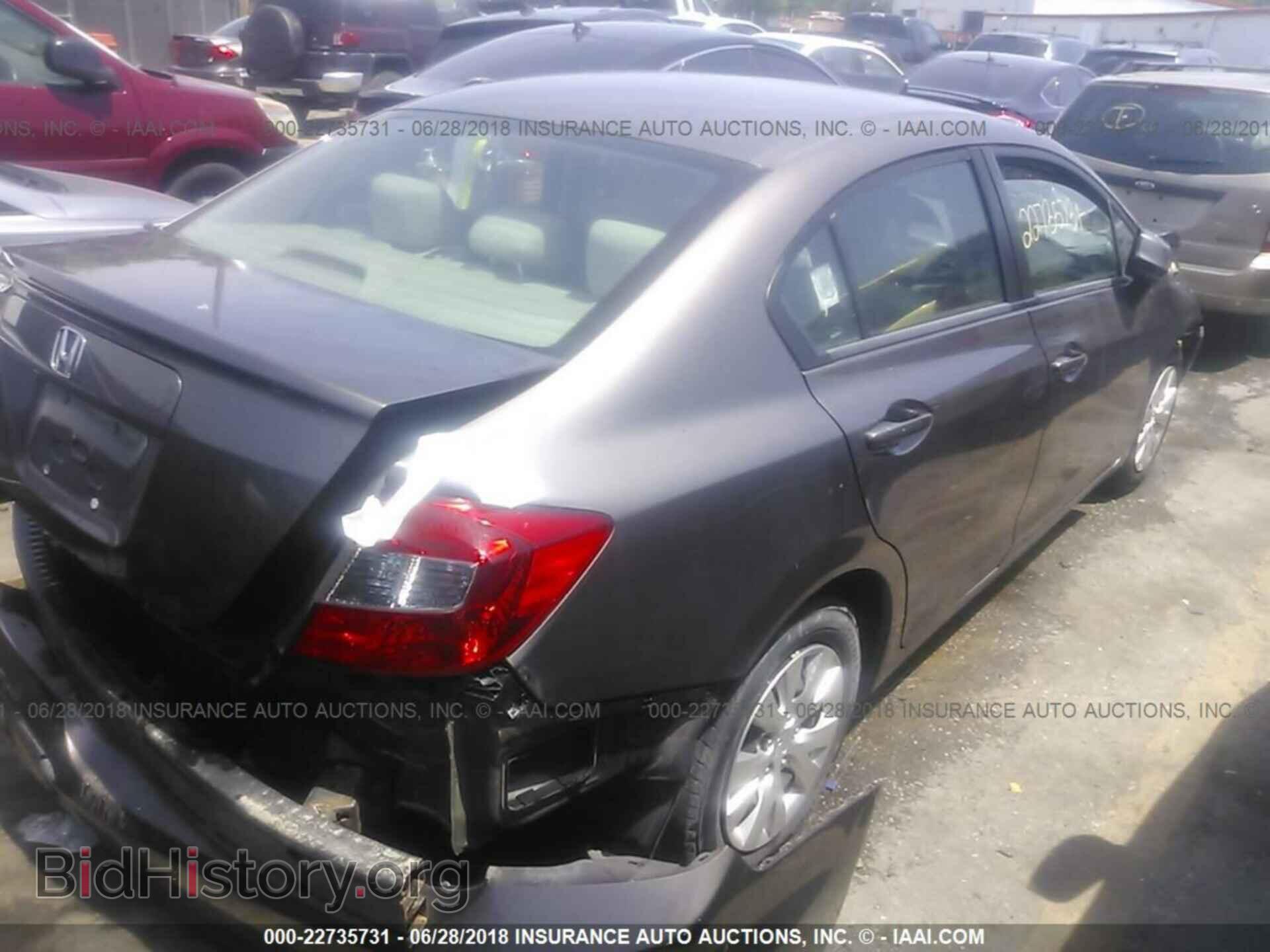 2012 Honda Civic - VIN: 2HGFB2F50CH587675 - Фото 4