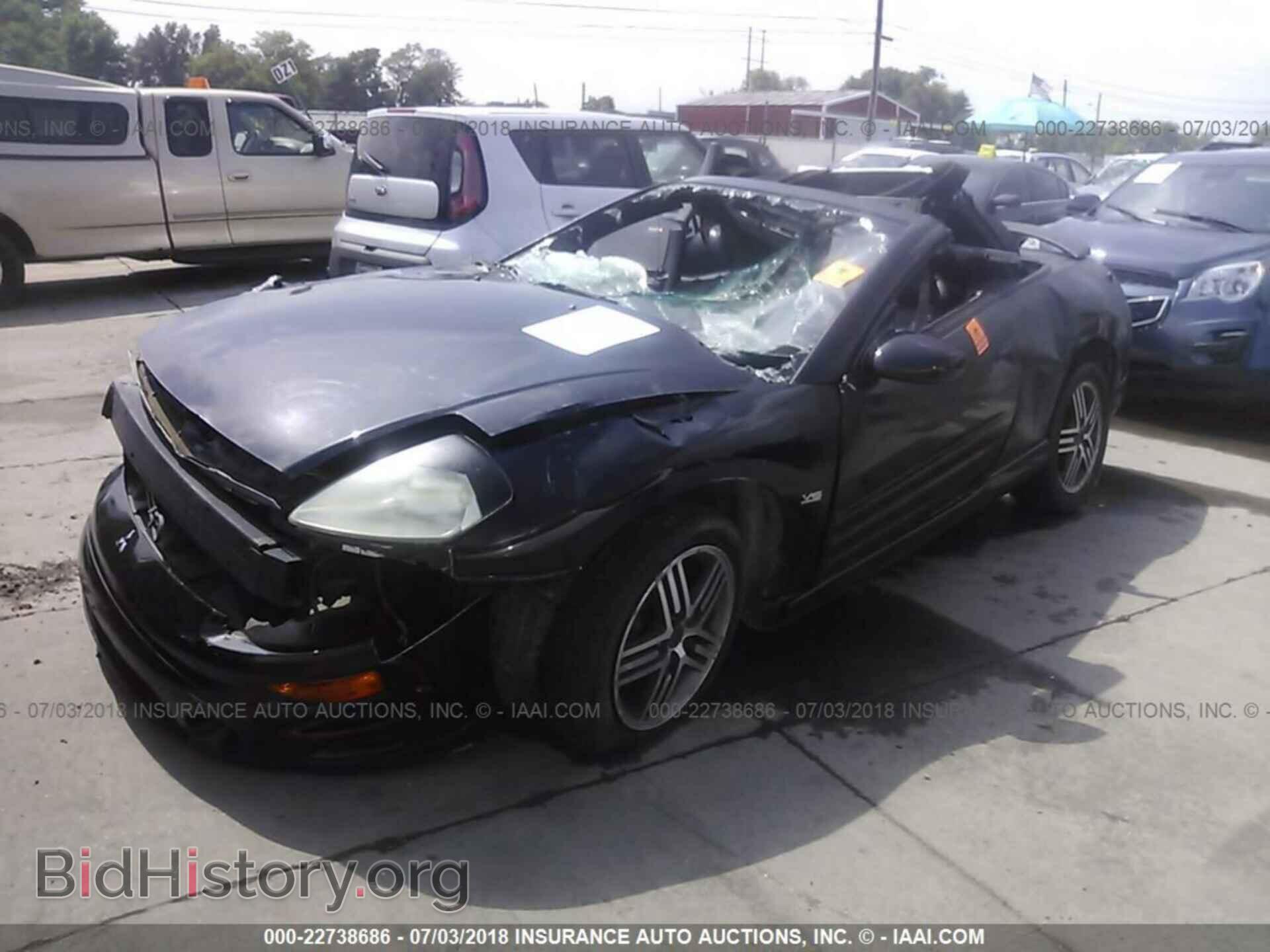 2003 MITSUBISHI ECLIPSE - VIN: 4A3AE75H03E007449 - Фото 2