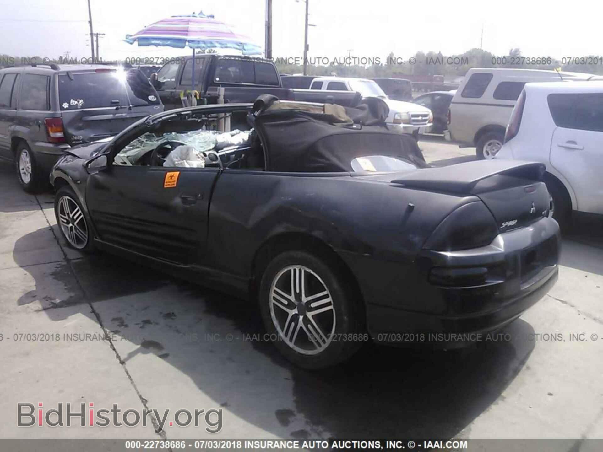 2003 MITSUBISHI ECLIPSE - VIN: 4A3AE75H03E007449 - Фото 3