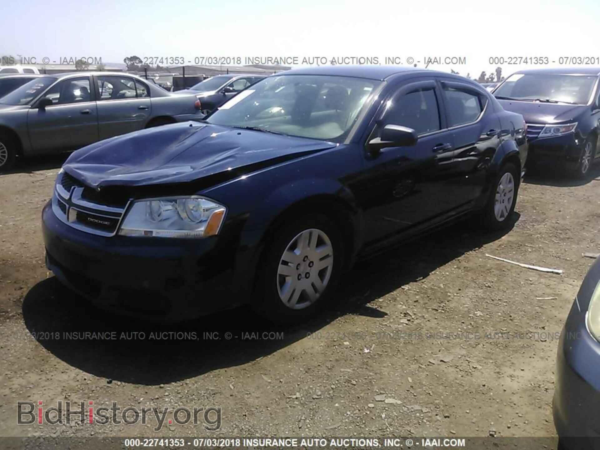 2013 Dodge Avenger - VIN: 1C3CDZAB2DN754469 - Фото 2