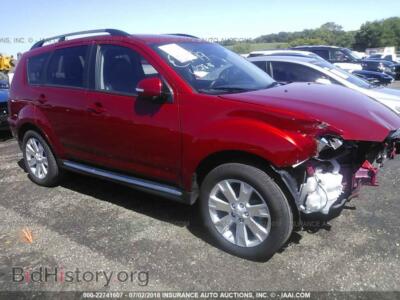 2012 Mitsubishi OUTLANDER, красный — VIN JA4JT3AW4CU014023, IAAI