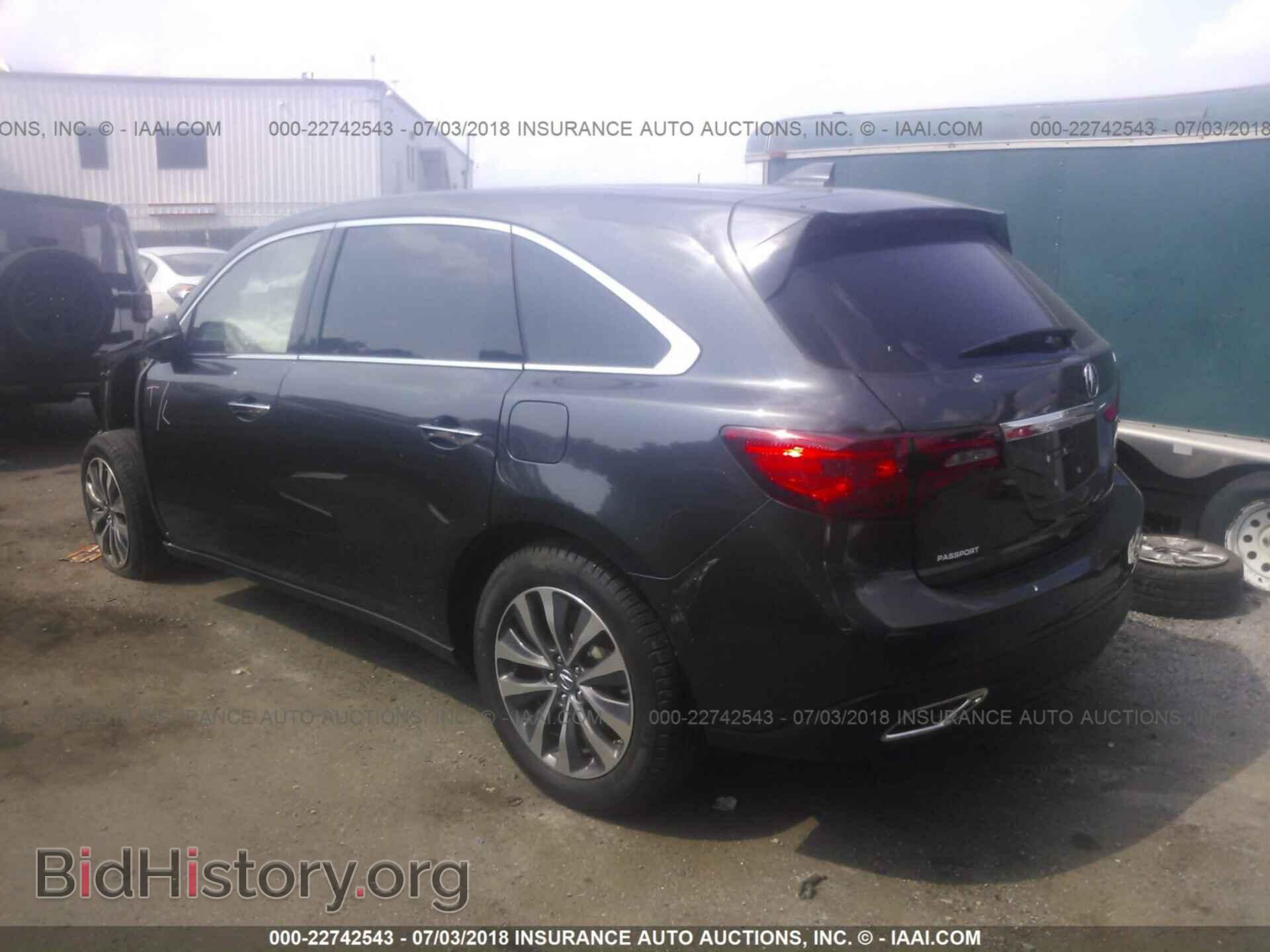 2015 Acura Mdx - VIN: 5FRYD4H68FB009898 - Фото 3