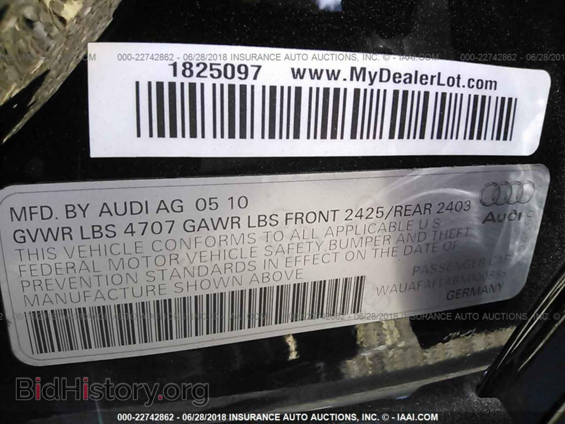 2011 Audi A4 - VIN: WAUAFAFL4BN000838 - Photo 9