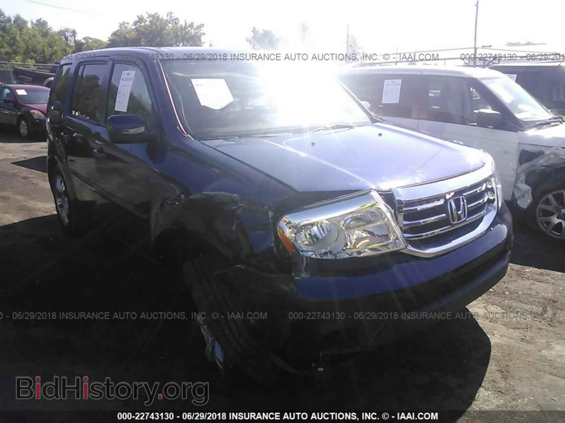 Фотография 5FNYF4H56DB065175 - Honda Pilot 2013