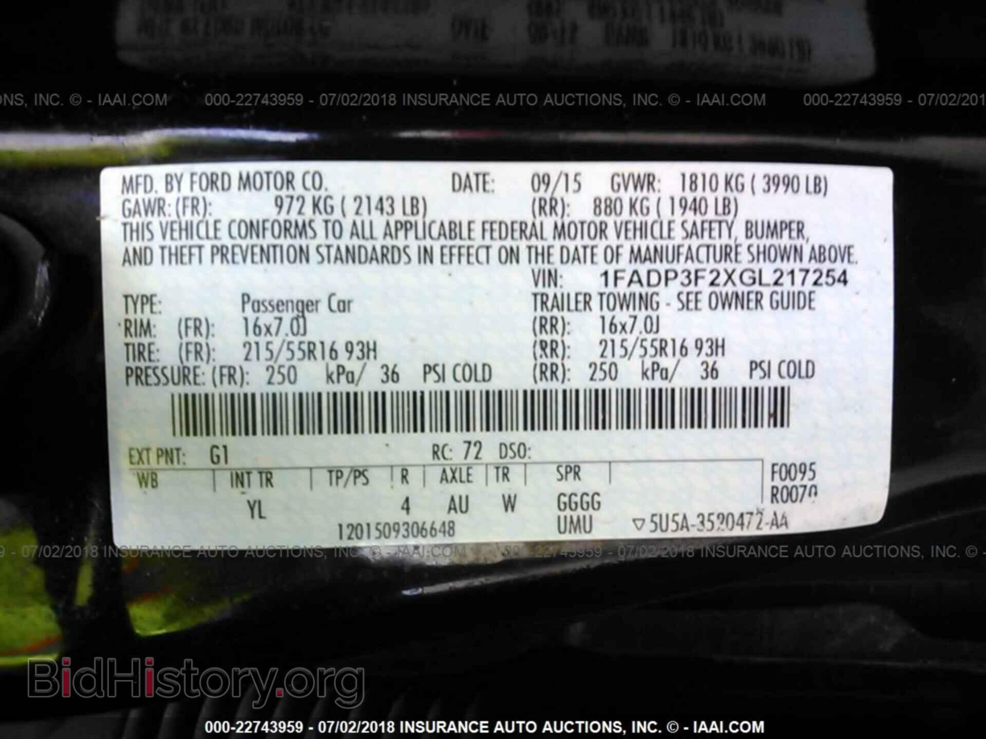 2016 Ford Focus - VIN: 1FADP3F2XGL217254 - Фото 9