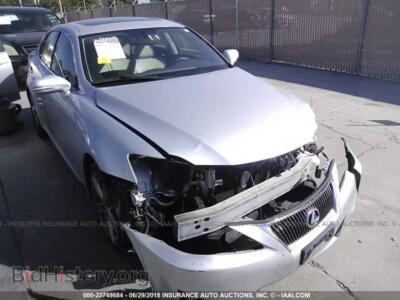 2012 Lexus IS, серебристый — VIN JTHBF5C21C5171198, IAAI
