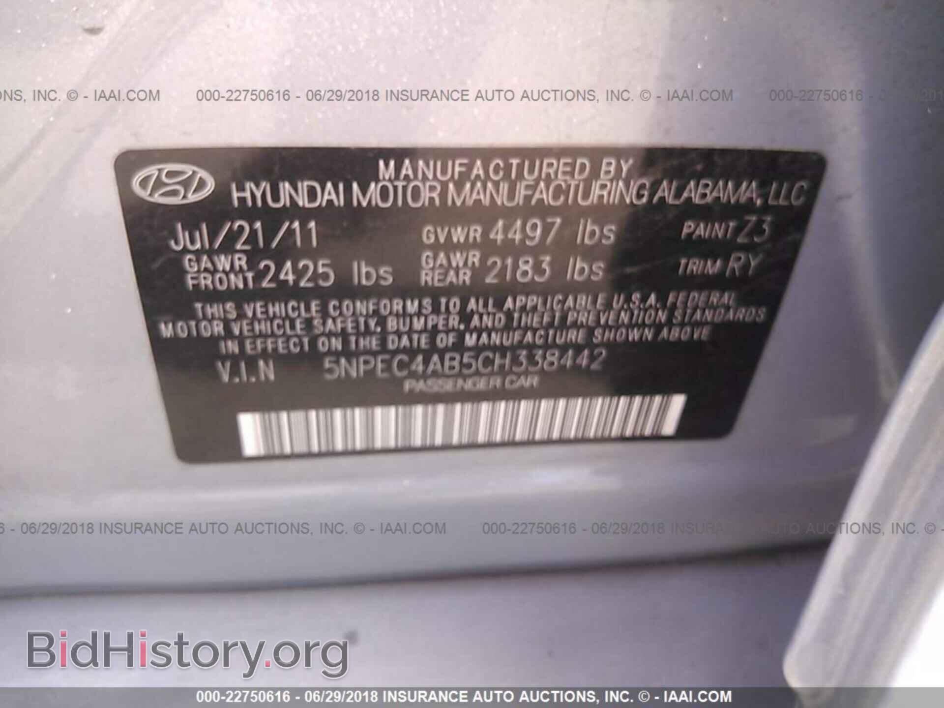 2012 Hyundai Sonata - VIN: 5NPEC4AB5CH338442 - Photo 9