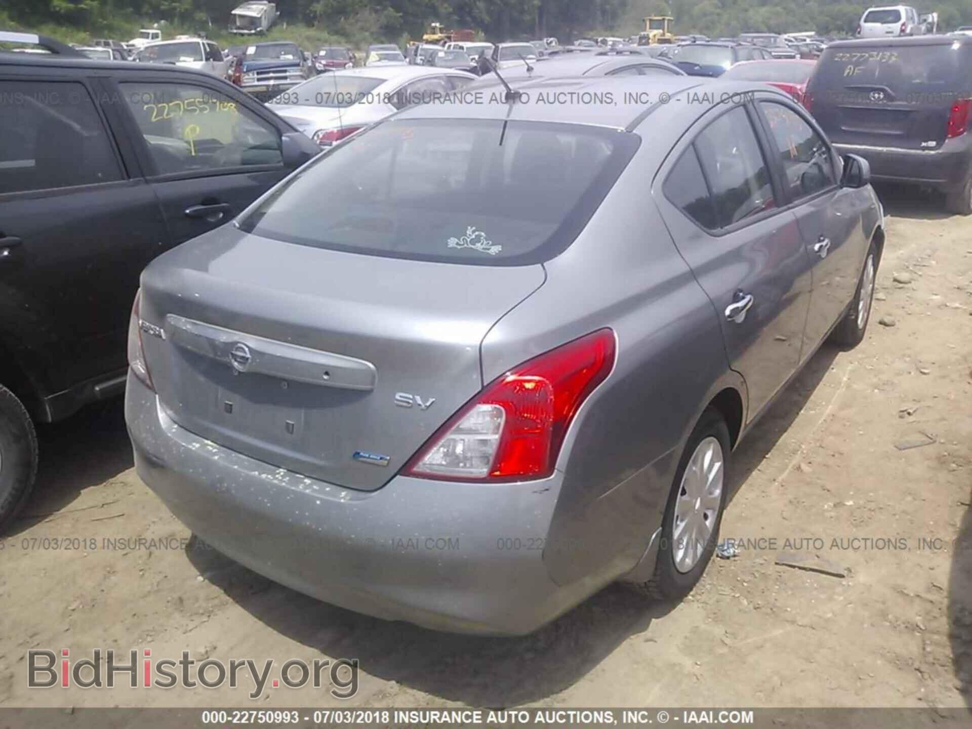 2012 Nissan Versa - VIN: 3N1CN7AP7CL852262 - Фото 4