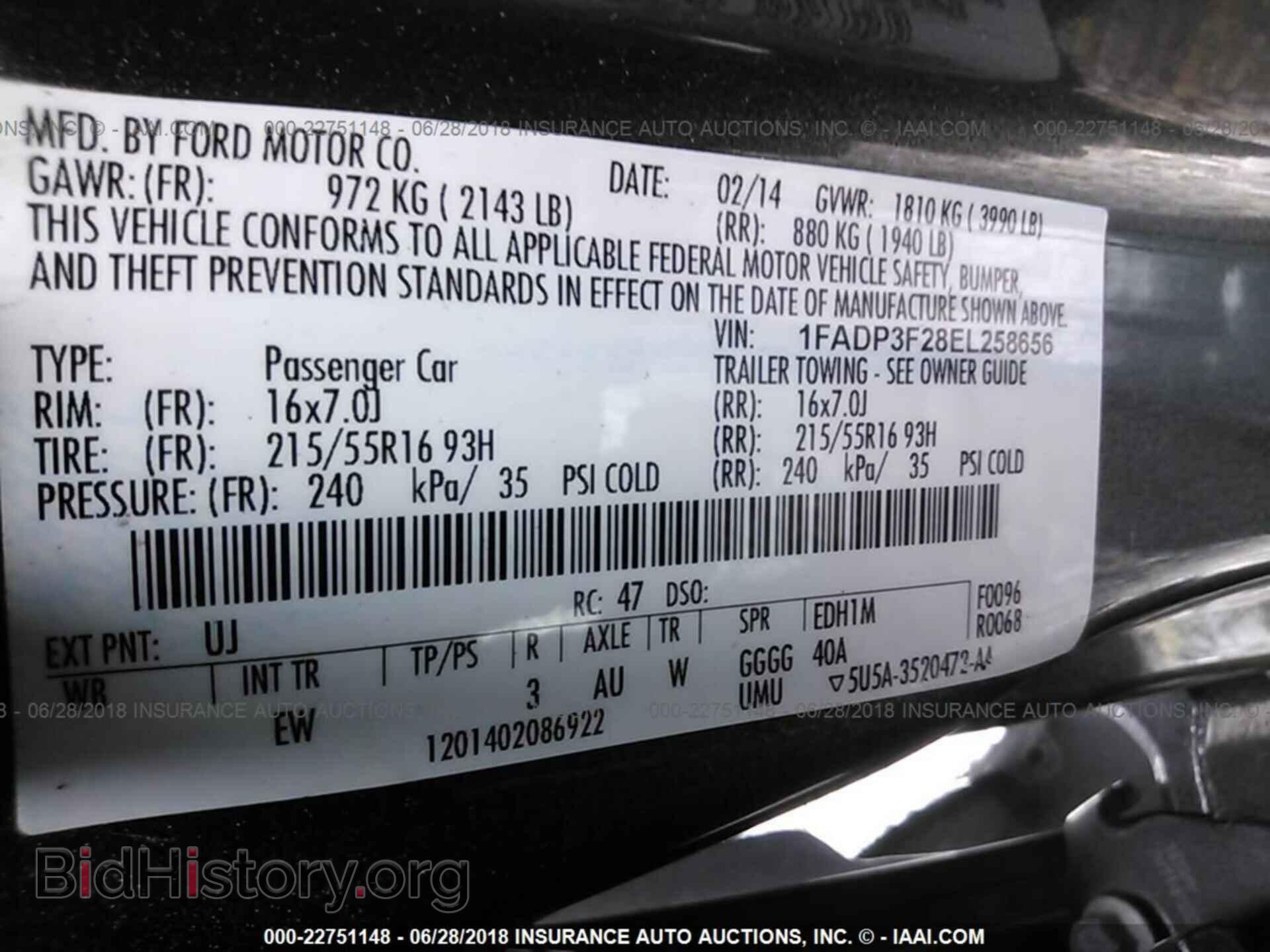 2014 Ford Focus - VIN: 1FADP3F28EL258656 - Фото 9