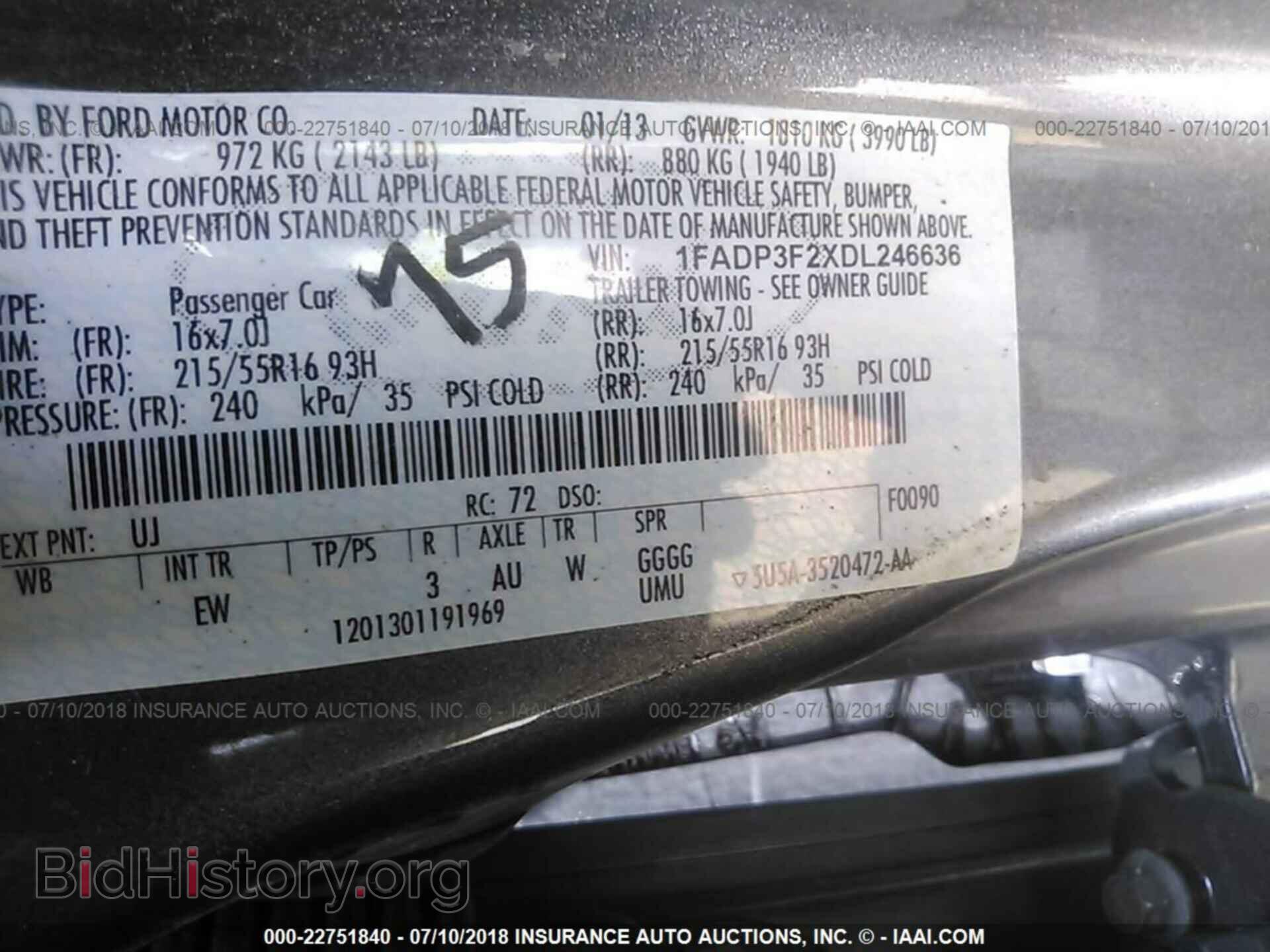 2013 Ford Focus - VIN: 1FADP3F2XDL246636 - Фото 9