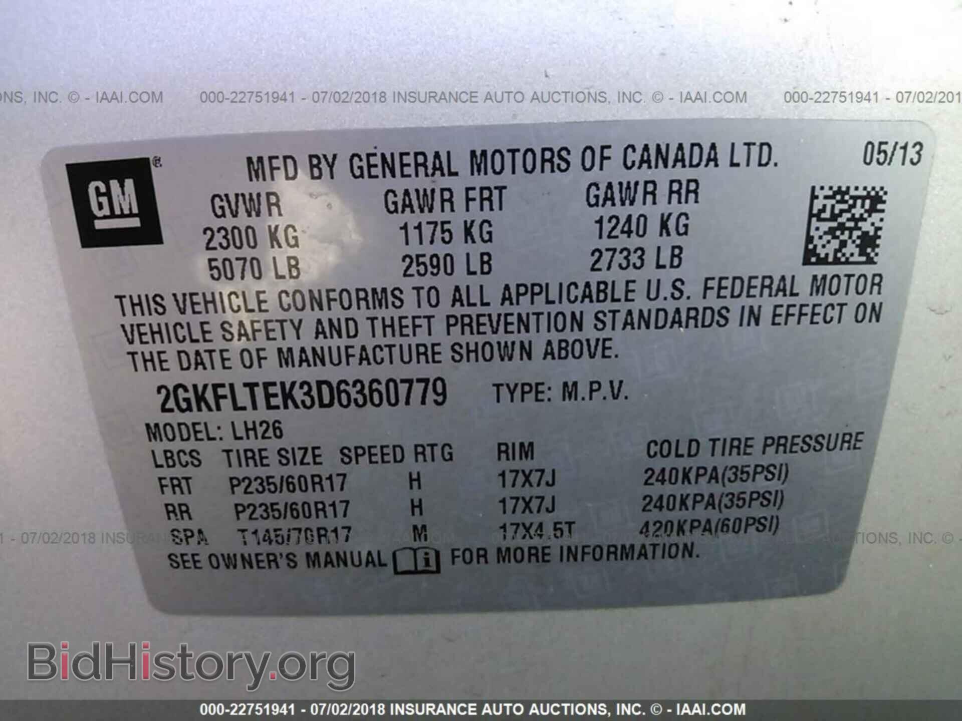 2013 Gmc Terrain - VIN: 2GKFLTEK3D6360779 - Фото 9