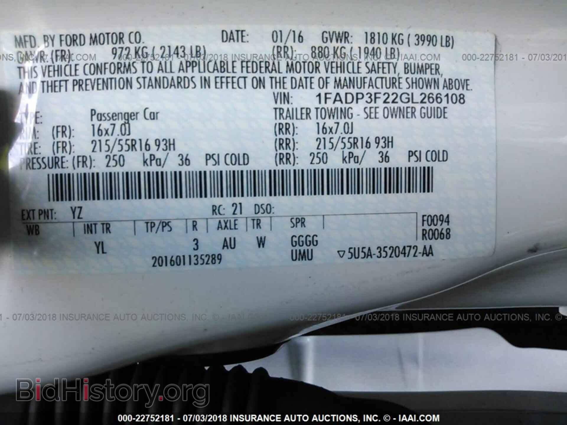 2016 Ford Focus - VIN: 1FADP3F22GL266108 - Фото 9