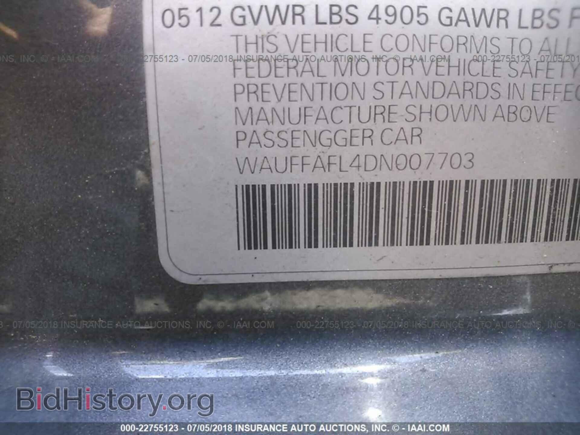 2013 Audi A4 - VIN: WAUFFAFL4DN007703 - Photo 9