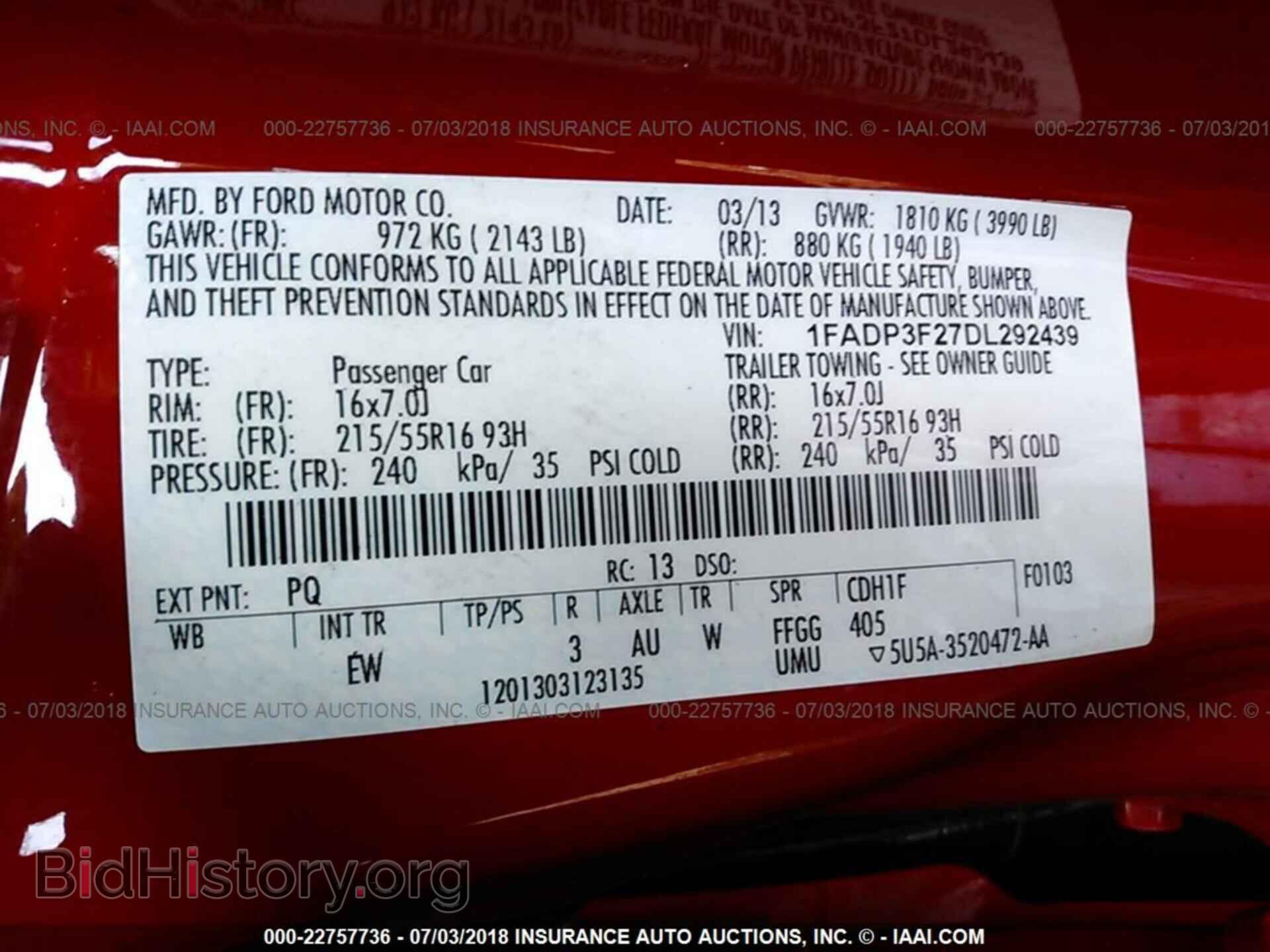2013 Ford Focus - VIN: 1FADP3F27DL292439 - Photo 9