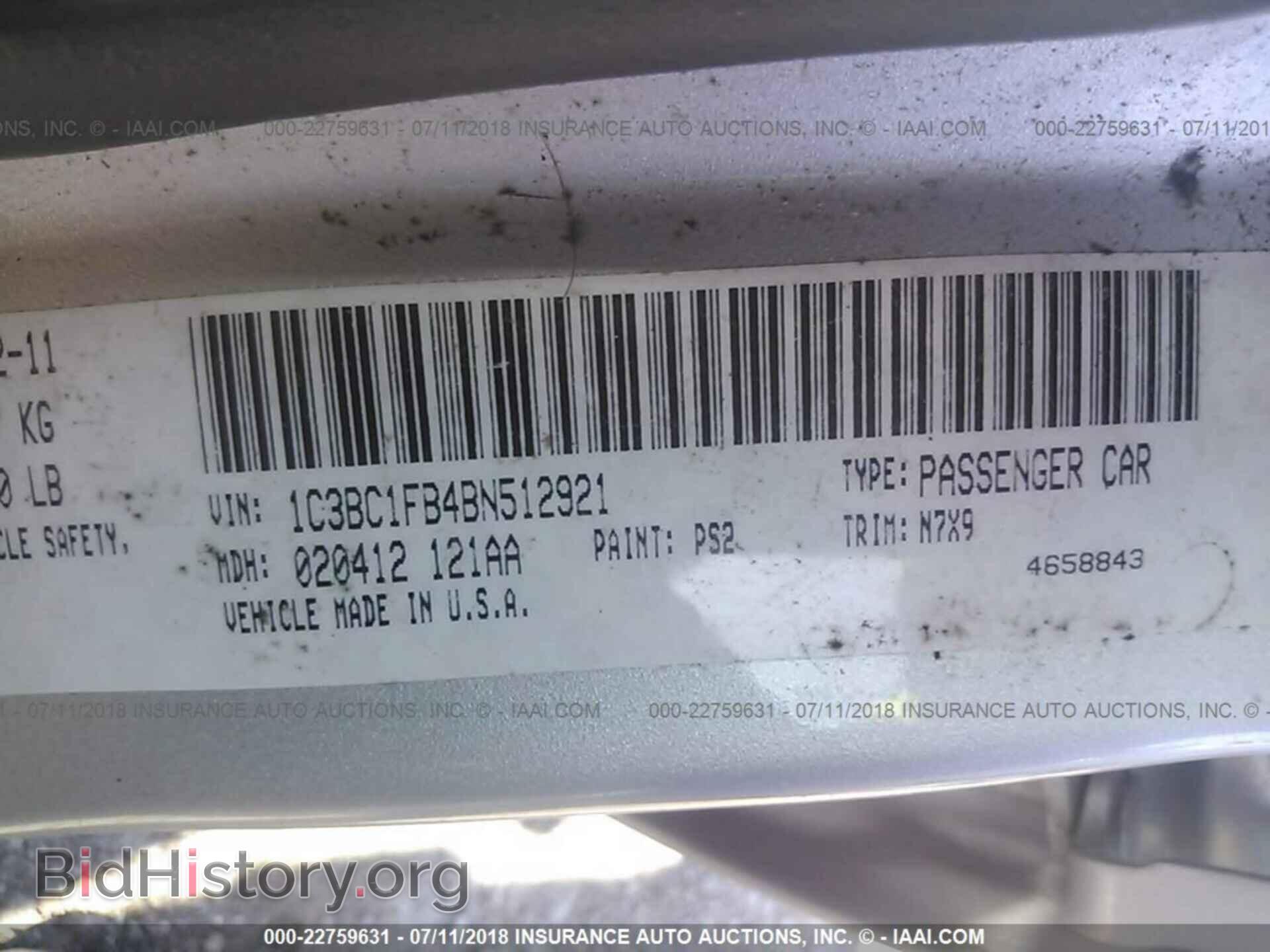 2011 Chrysler 200 - VIN: 1C3BC1FB4BN512921 - Photo 9