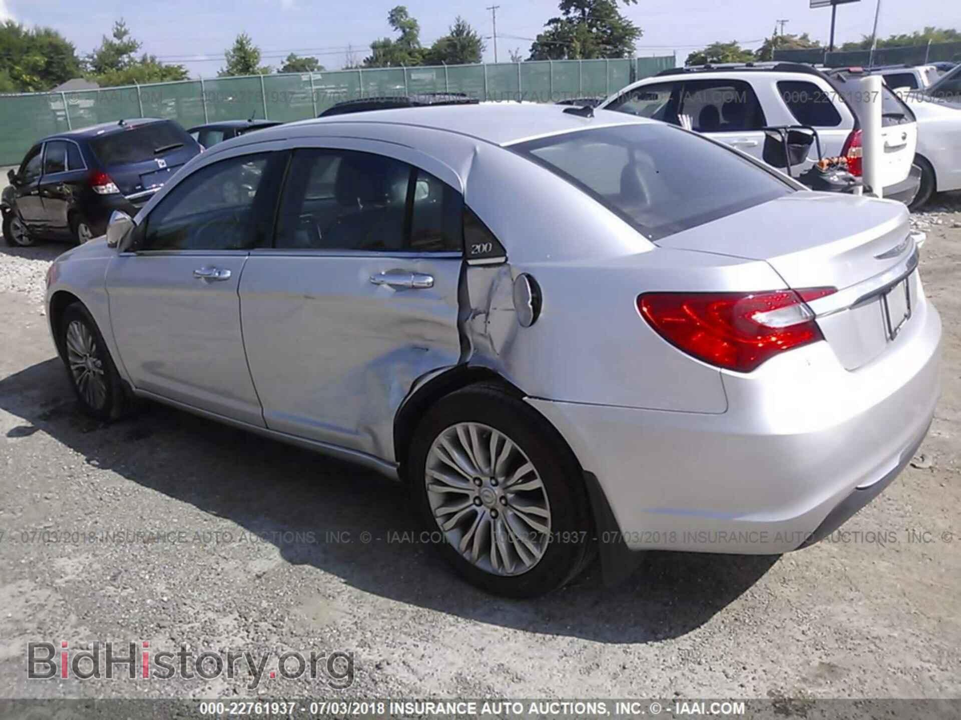 2012 Chrysler 200 - VIN: 1C3CCBCB0CN101645 - Фото 3