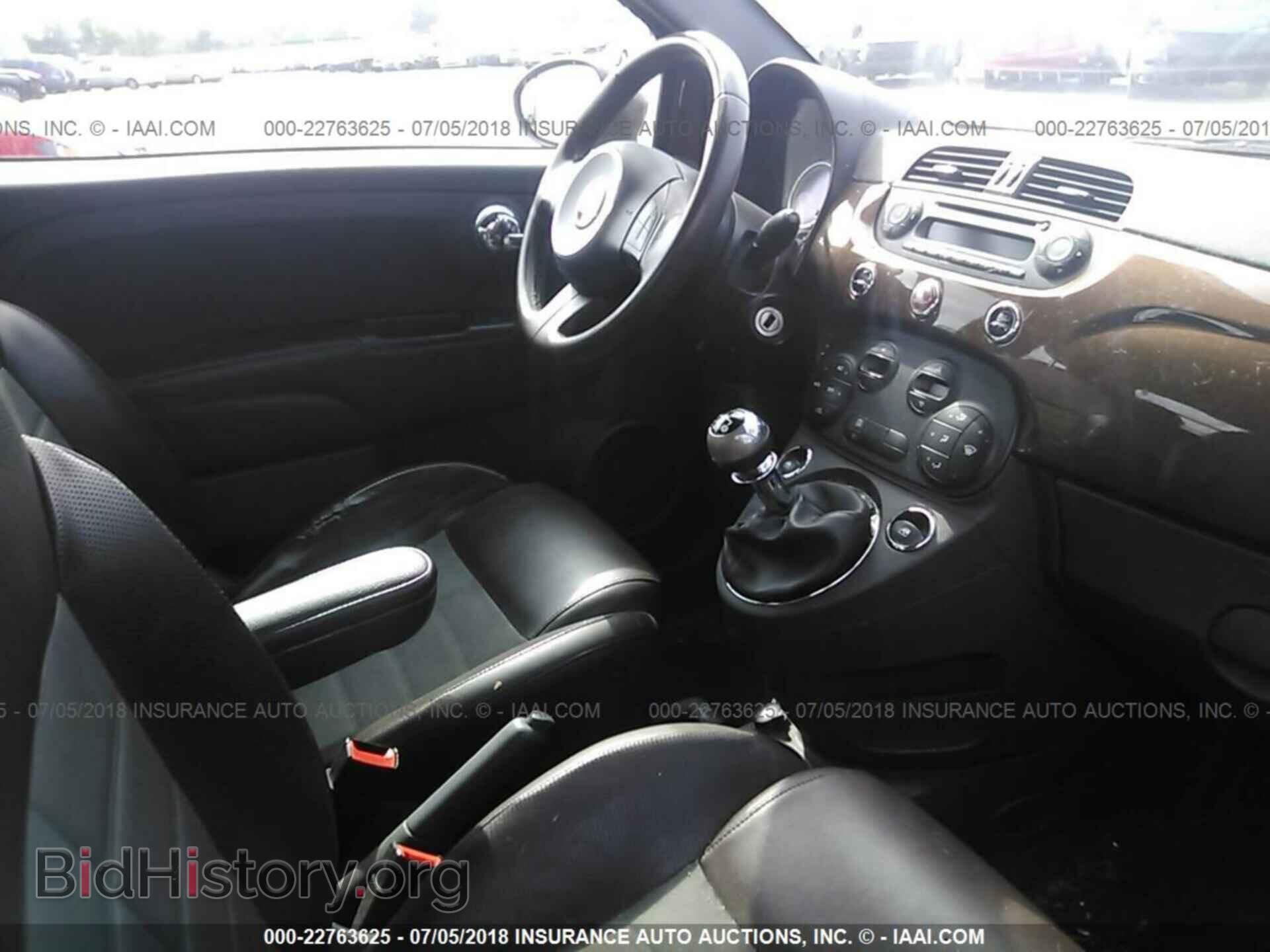 2012 Fiat 500 - VIN: 3C3CFFBR6CT192546 - Photo 5