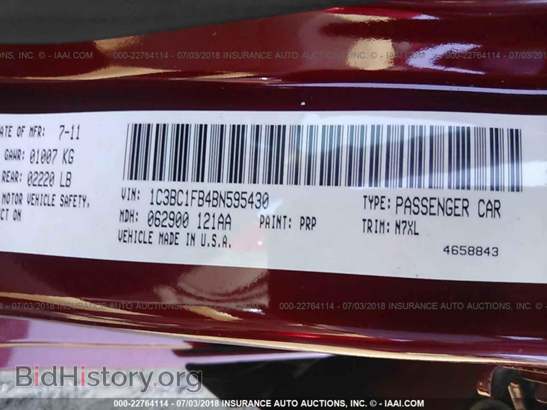 2011 Chrysler 200 - VIN: 1C3BC1FB4BN595430 - Photo 9