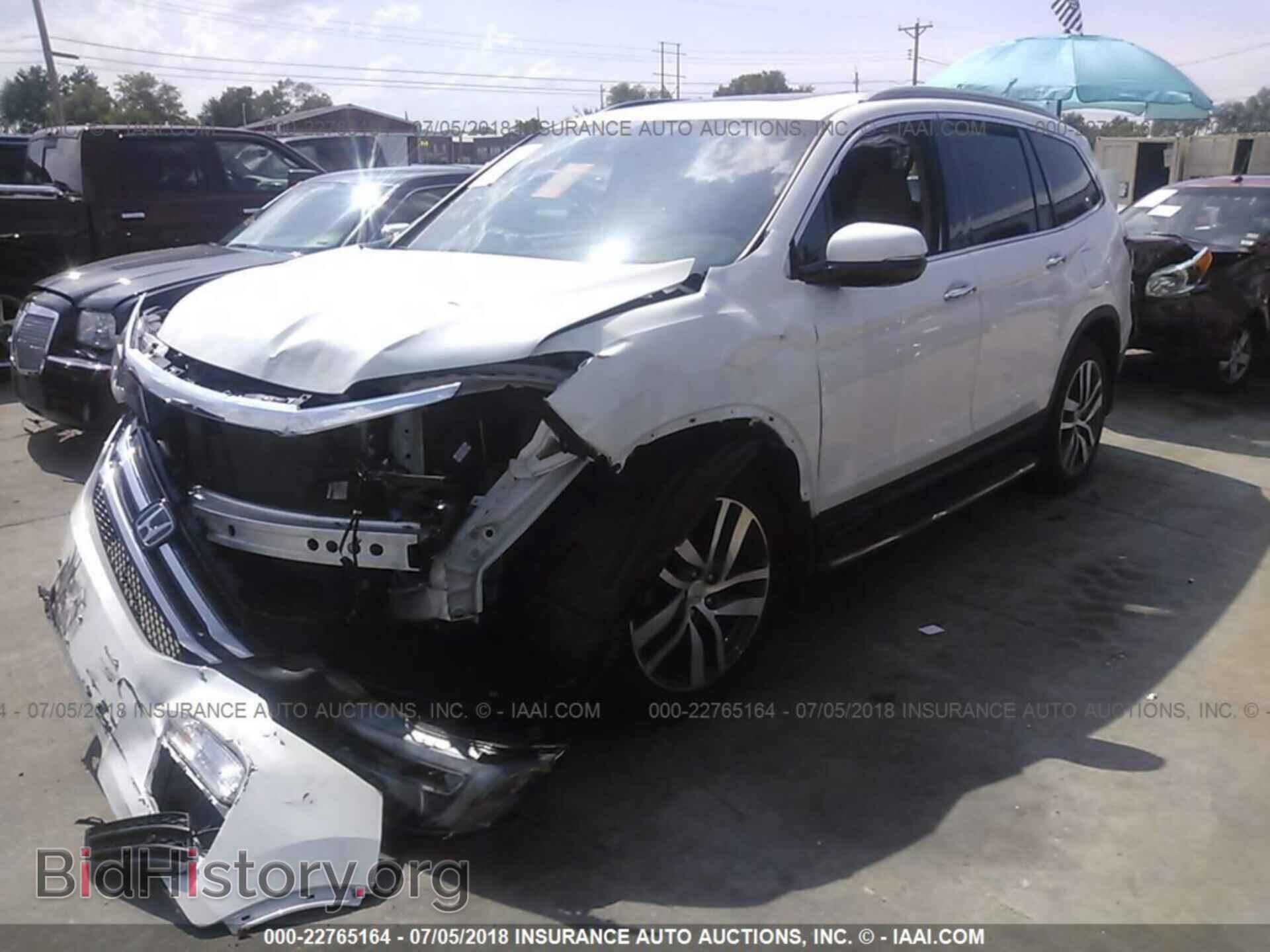 2016 Honda Pilot - VIN: 5FNYF6H91GB076958 - Фото 2