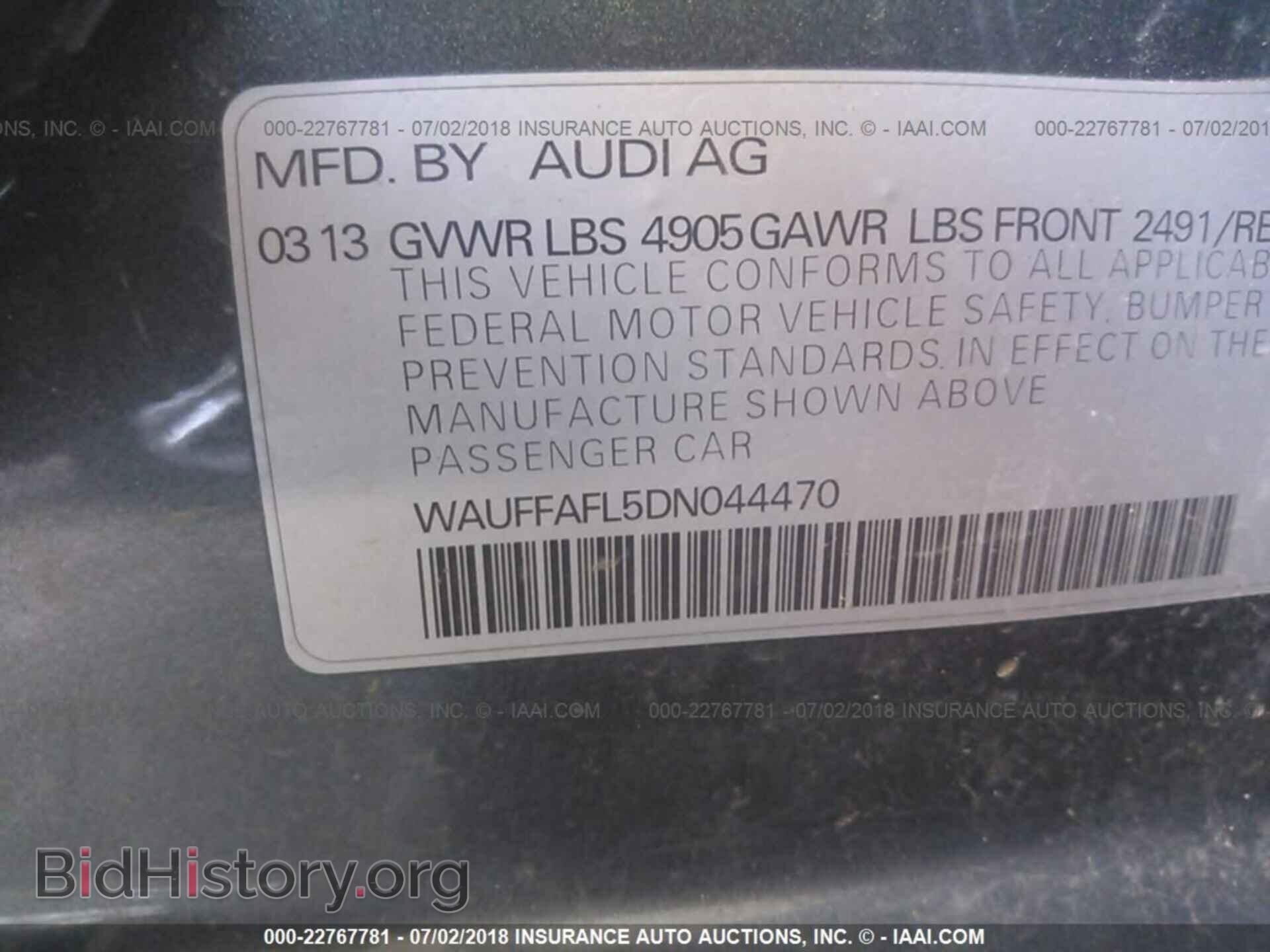 2013 Audi A4 - VIN: WAUFFAFL5DN044470 - Фото 9